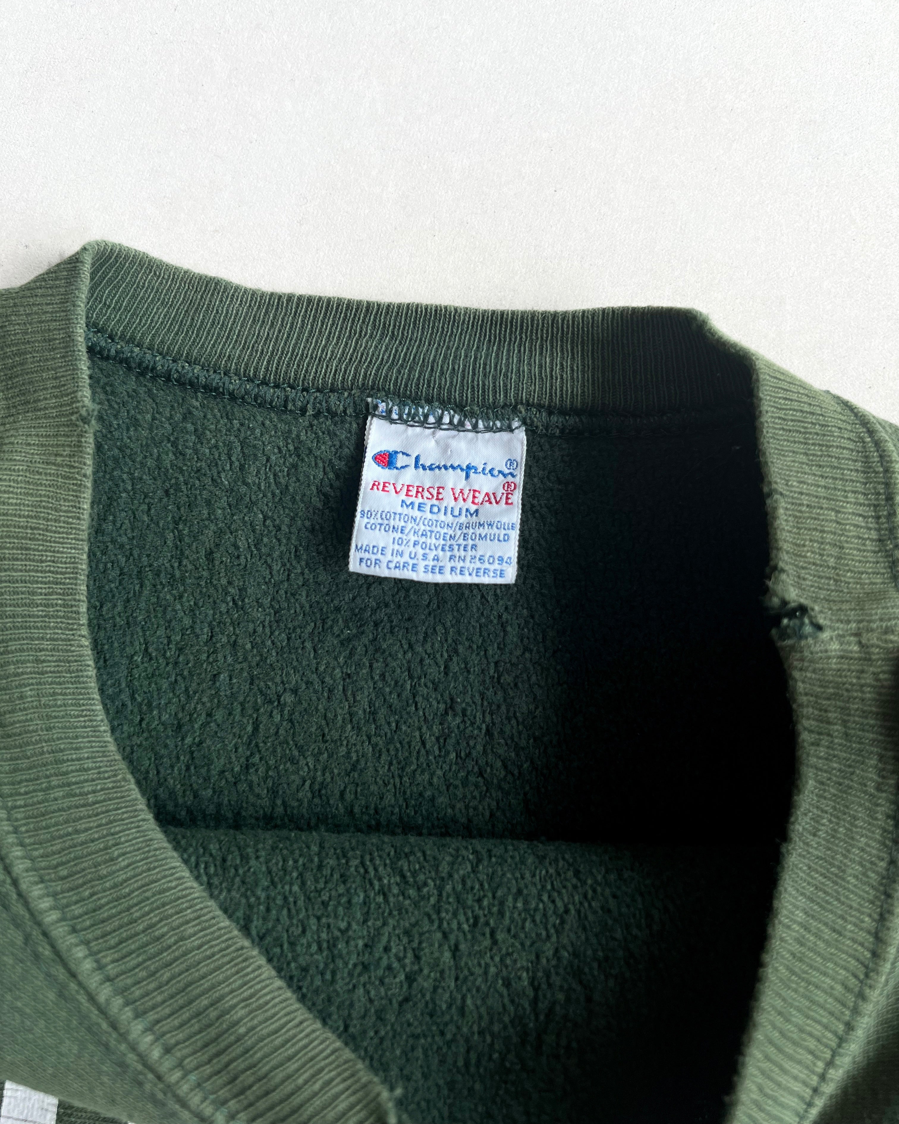 1990S FADED CHAMPION 'MARYLAND' REVERSE WEAVE SWEATSHIRT (M)