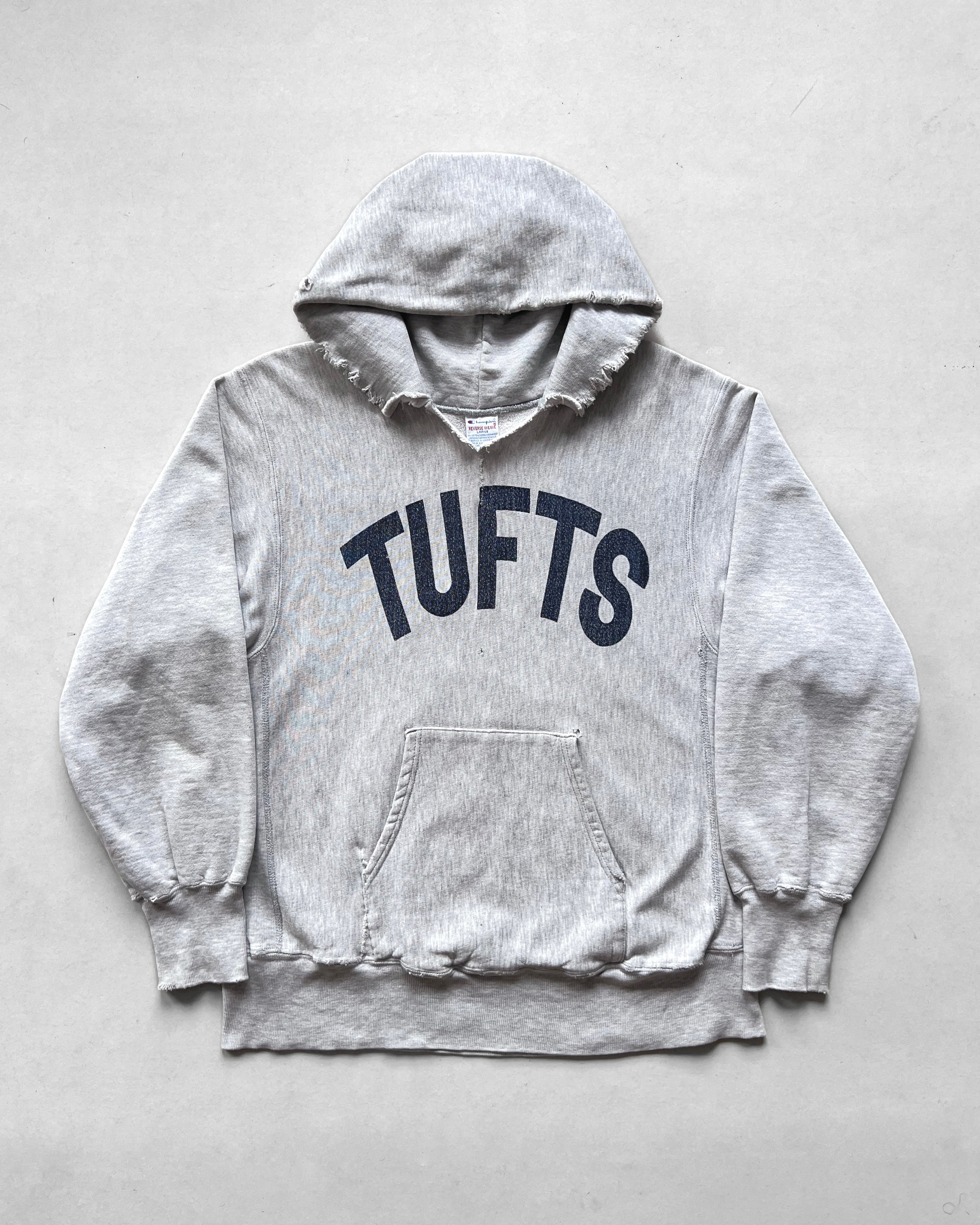 1990S CHAMPION 'TUFT' REVERSE WEAEVE HOODIE (L)