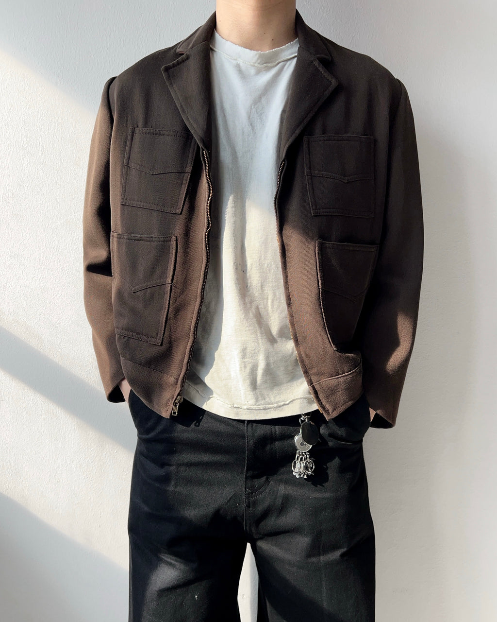 1960S CALEB V SMITH & SONS WHIPCORD JACKET (L)