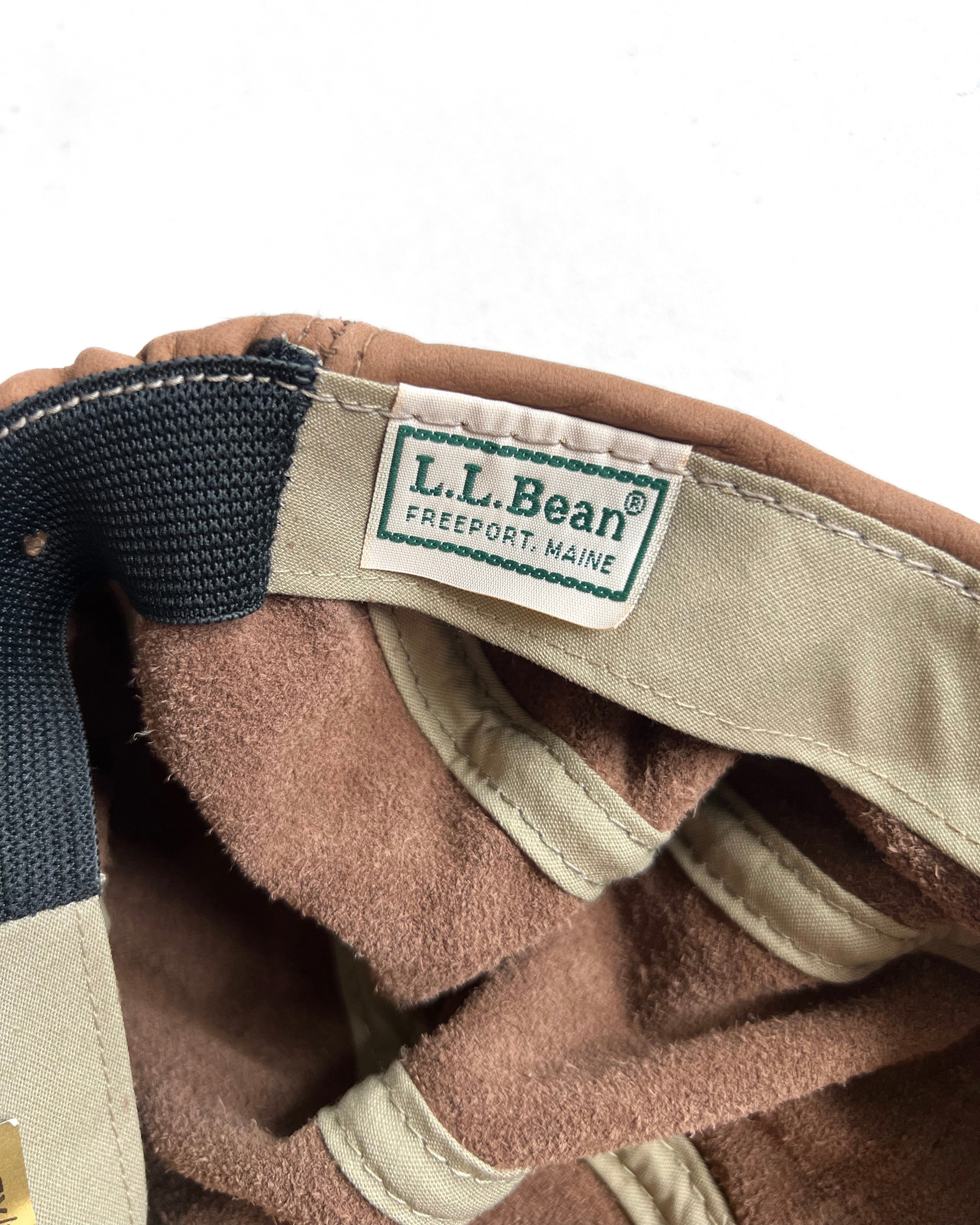 1980S L.L BEAN SUEDE LEATHER CAP (L/XL)