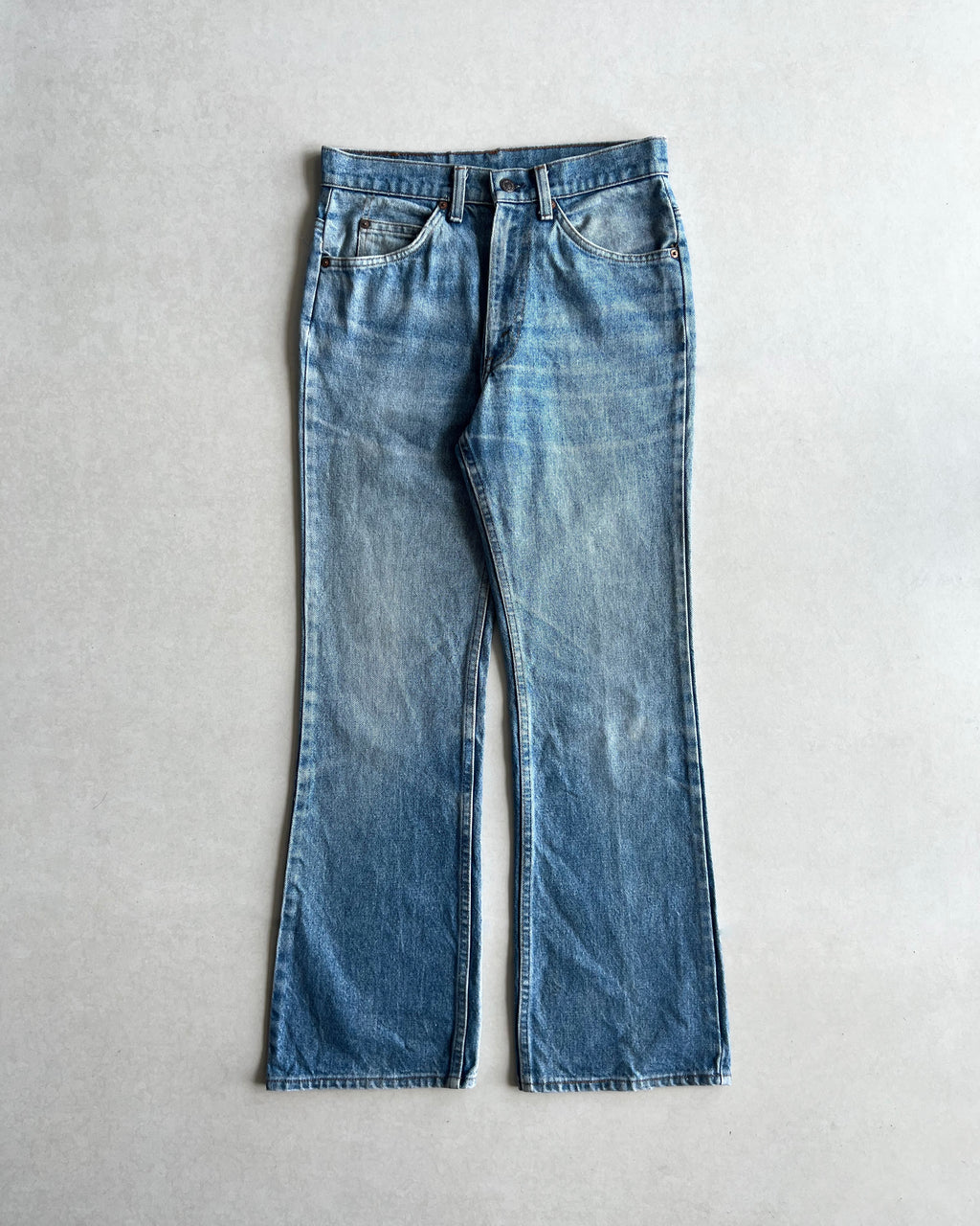 1970S FADED WASHED LEVI'S 517 FLARE JEANS (30X30)
