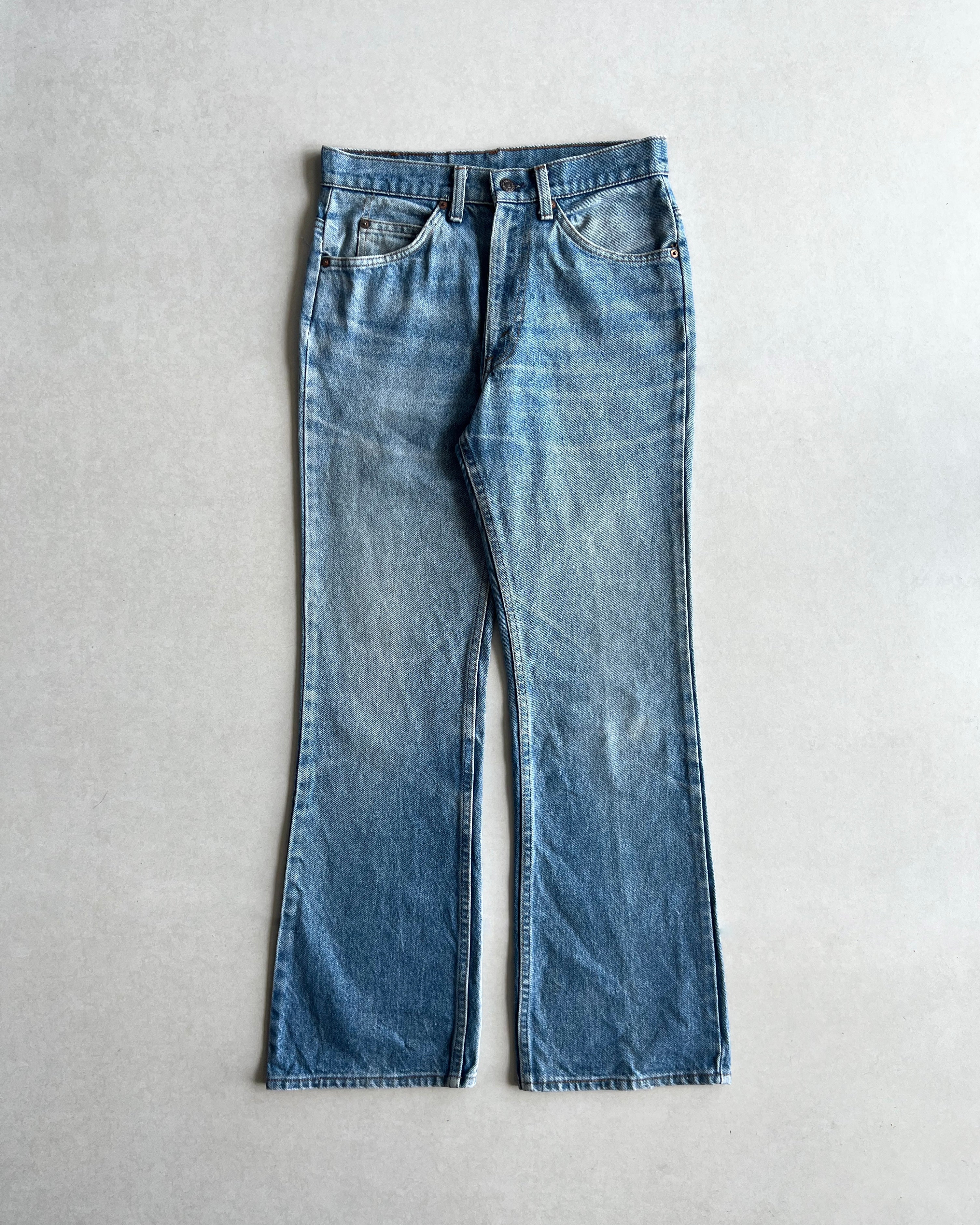 1970S FADED WASHED LEVI'S 517 FLARE JEANS (30X30)