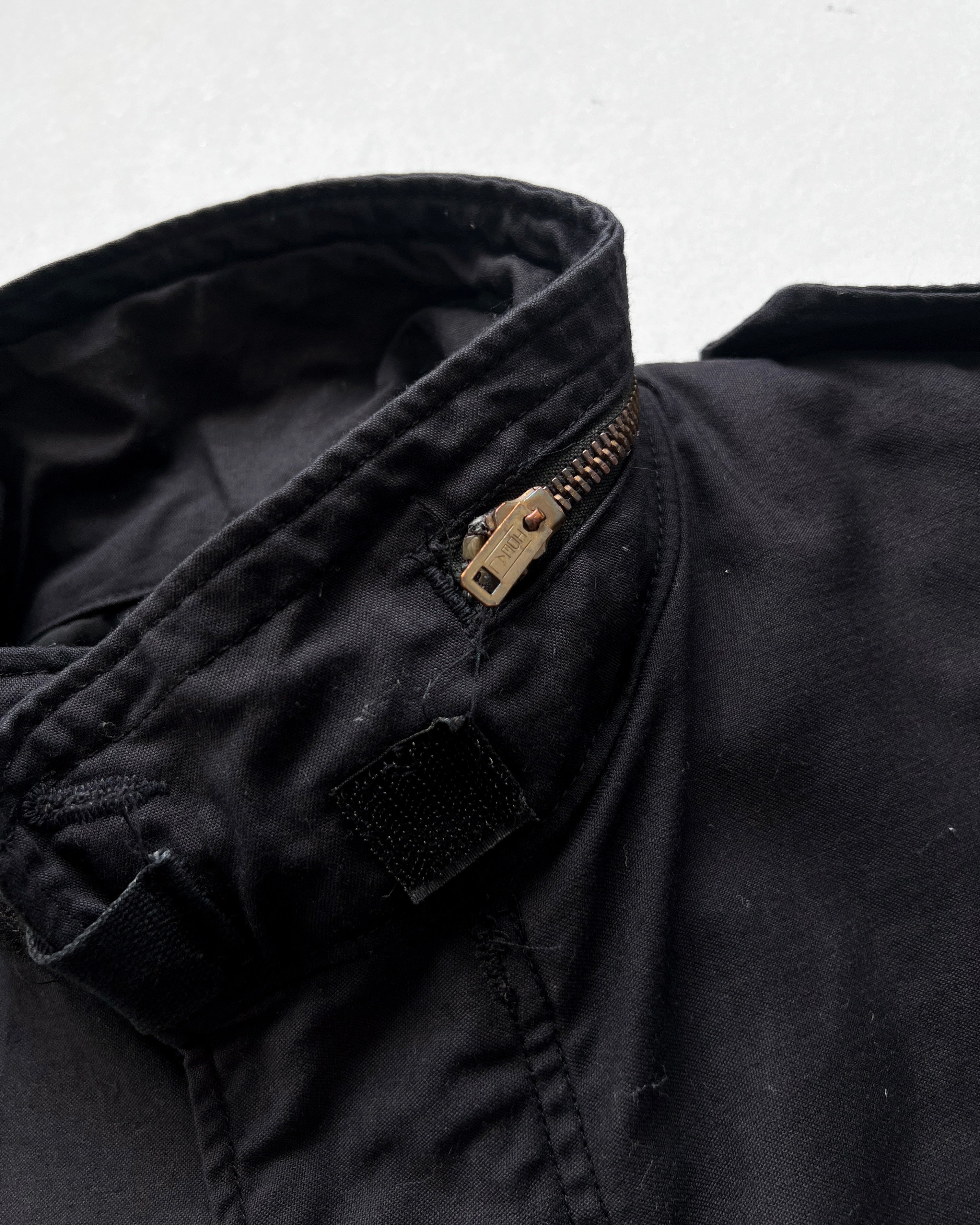 1980S BLACK ALPHA INDUSTRY US ARMY M65 FIELD JACKET (L)