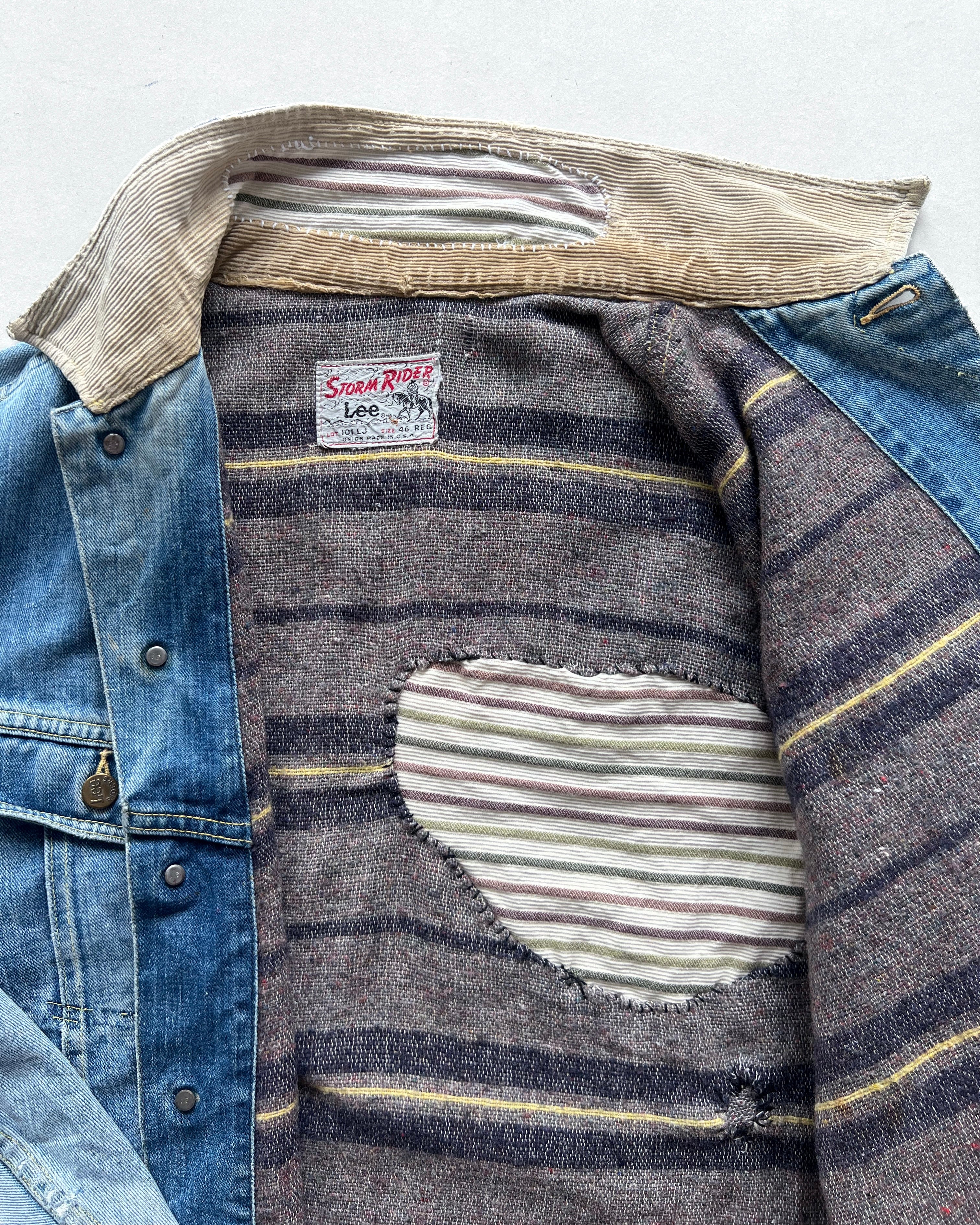 1960S LEE 101-LJ STORM RIDER DENIM JACKET (XL)