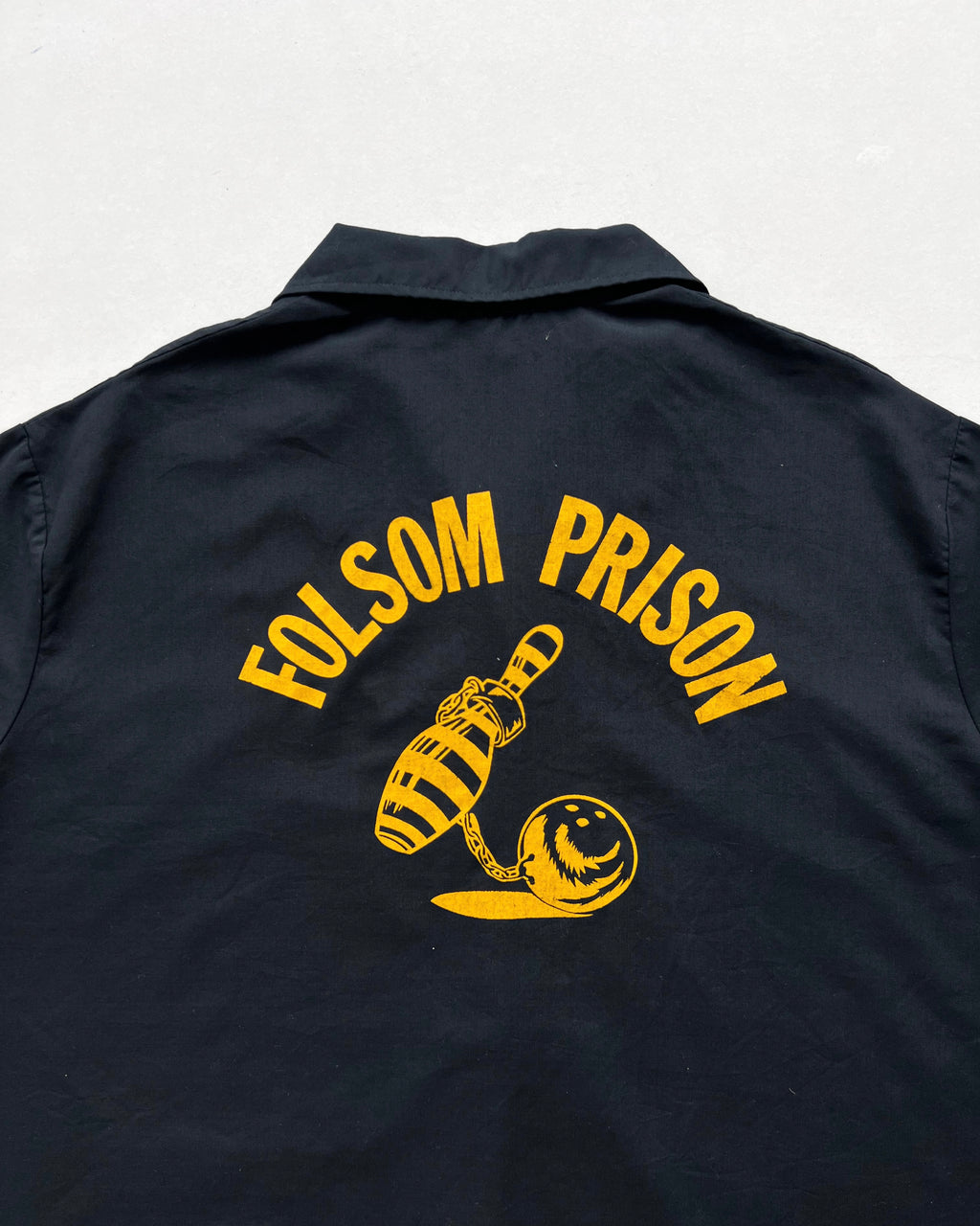 1970S IMPERIAL 'FOLSOM PRISON' BOWLING SHIRT (XL)