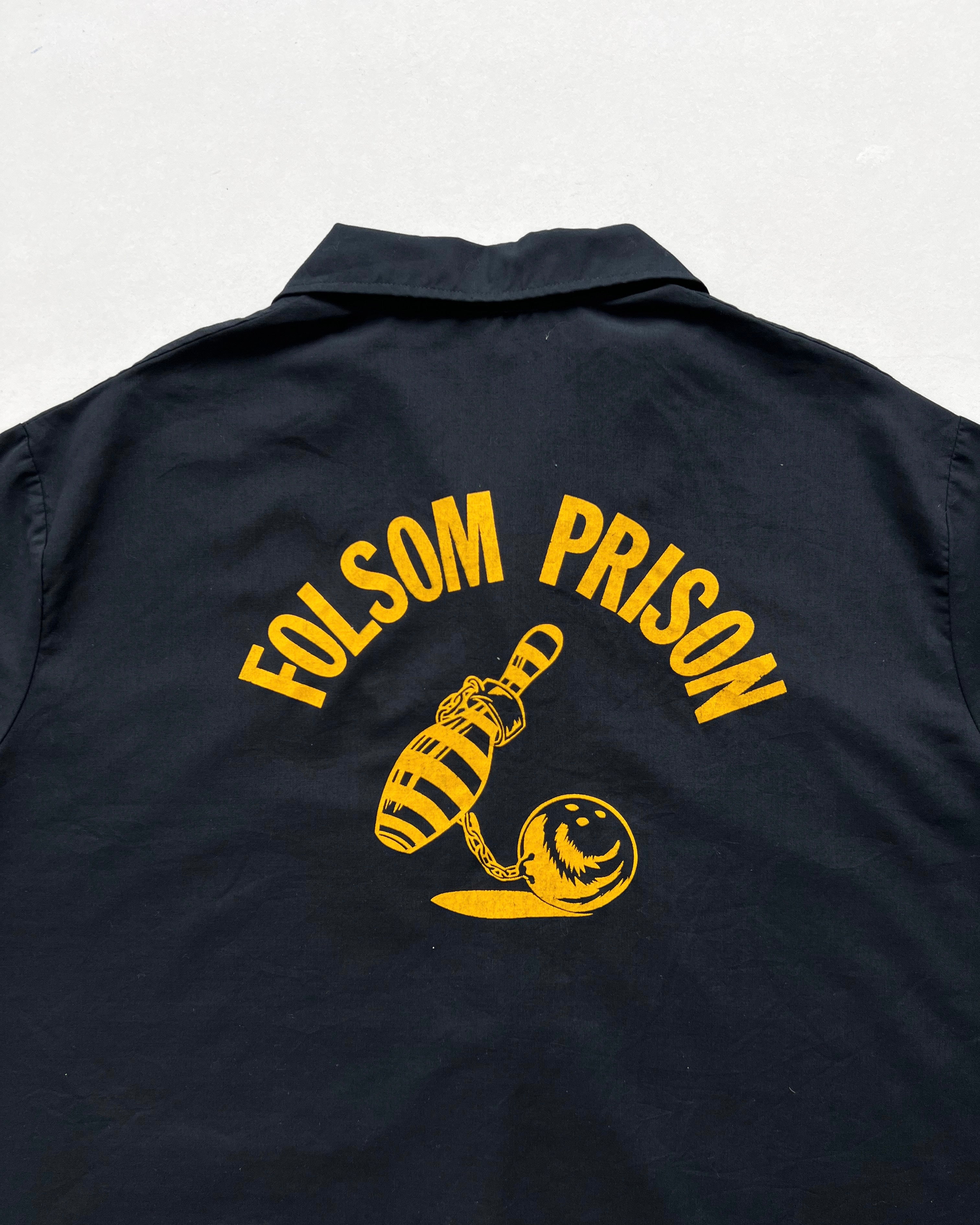 1970S IMPERIAL 'FOLSOM PRISON' BOWLING SHIRT (XL)