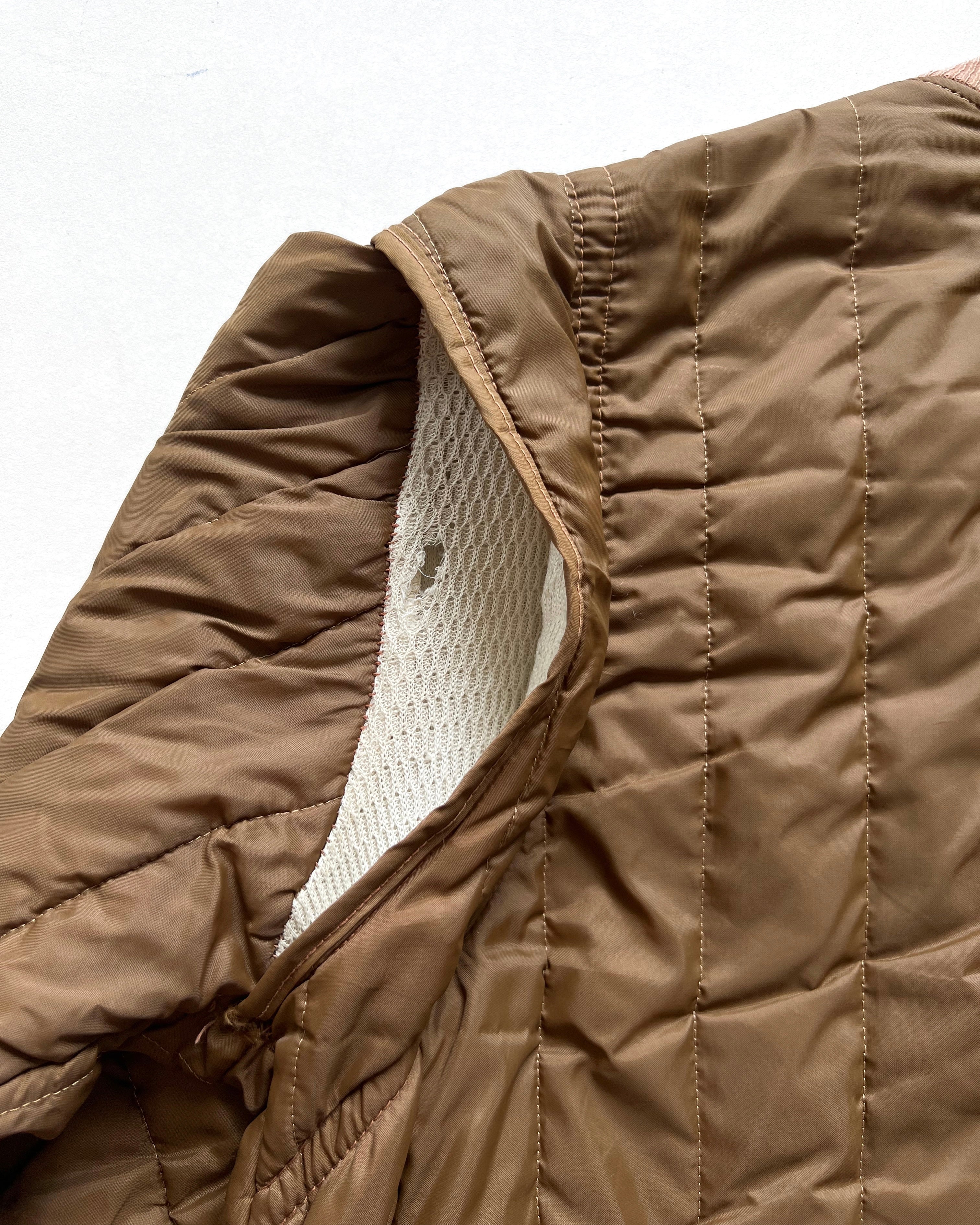1960S QUILTED NYLON LINER JACKET (L)