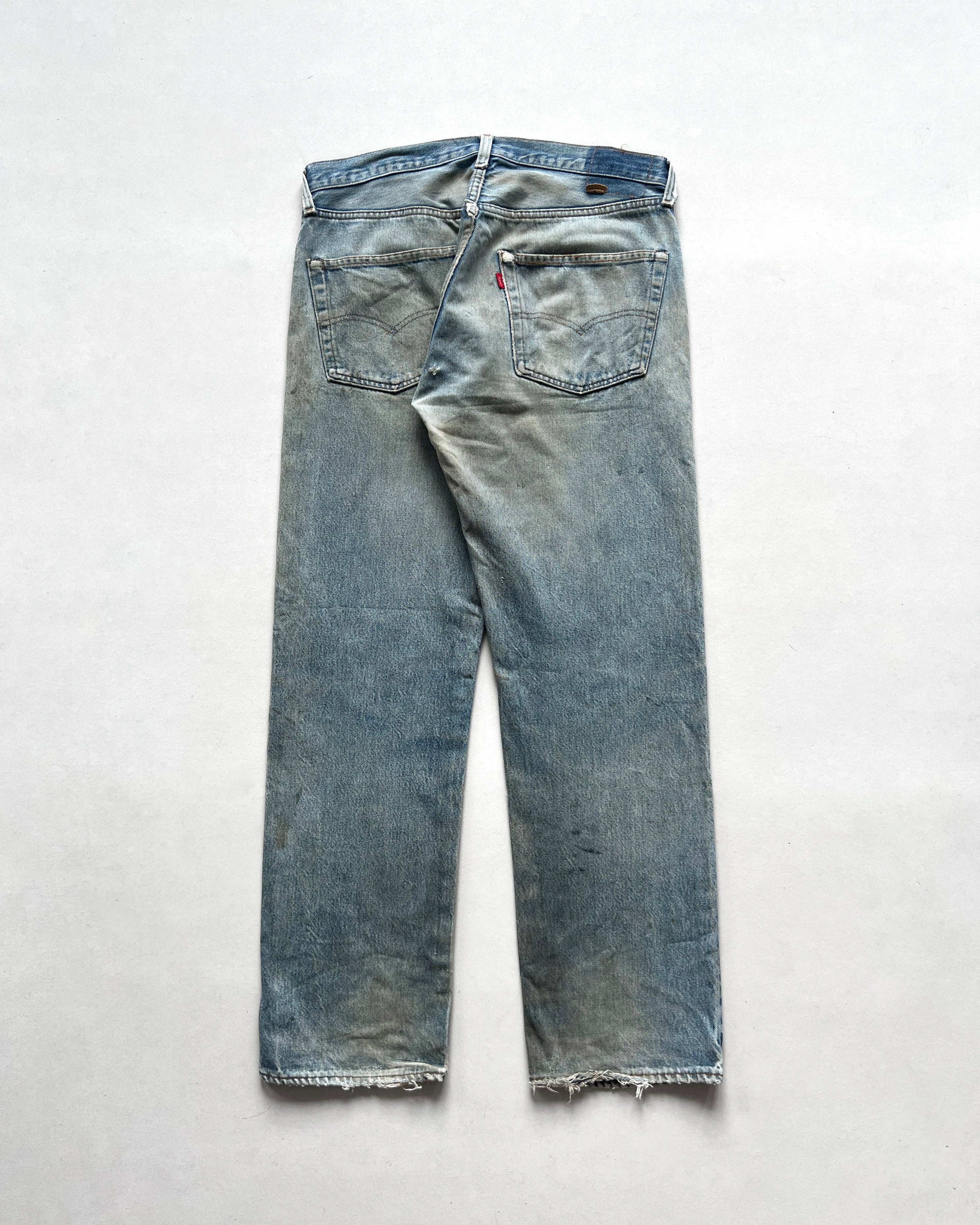 1980S FADED LEVI'S 501 REDLINE SELVEDGE JEANS (34)