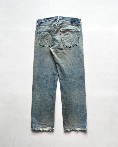 1980S FADED LEVI'S 501 REDLINE SELVEDGE JEANS (34)