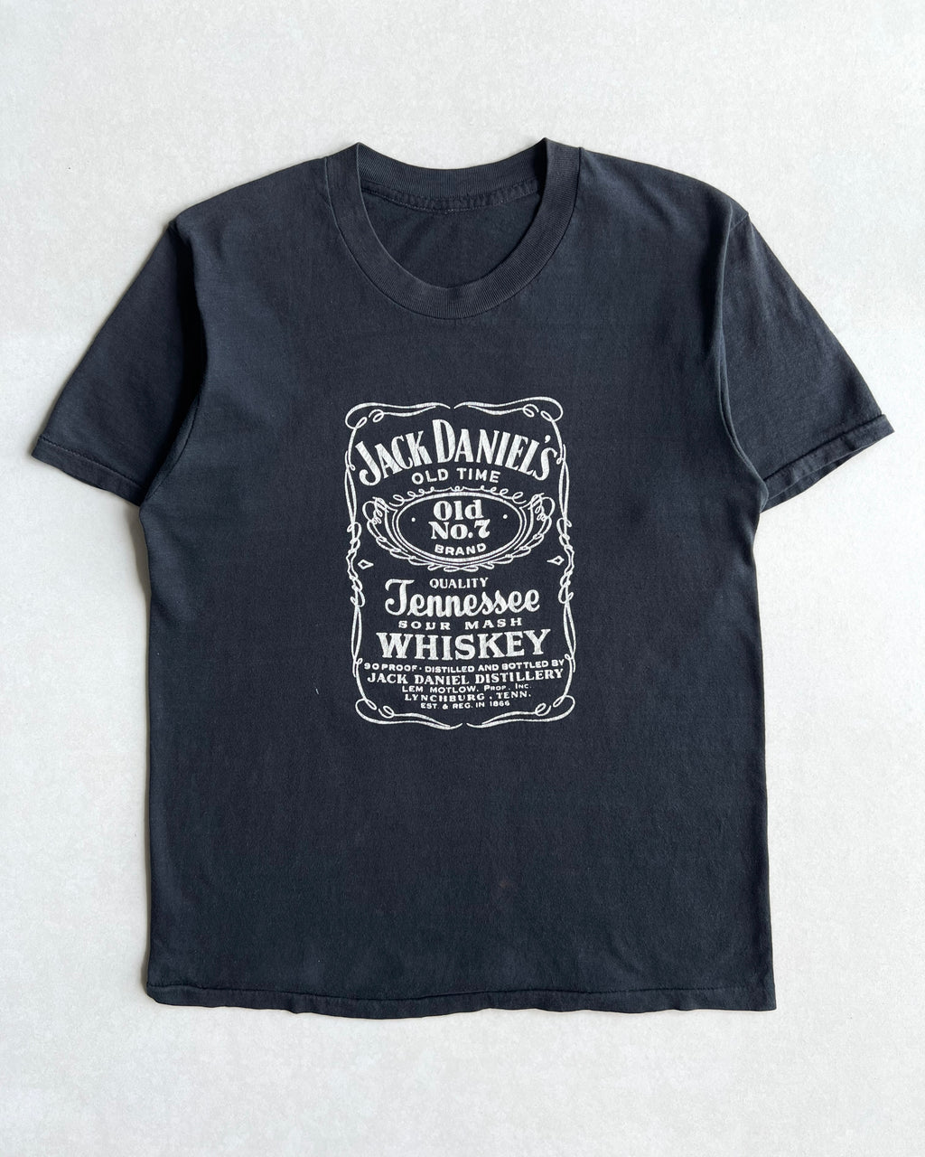 1980S 'JACK DANIELS WHISKET' SINGLE STITCH TEE (S/M)