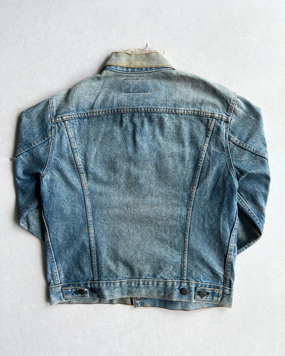 1980S SUN FADED LEVI'S TYPE III DENIM TRUCKER JACKET (L)