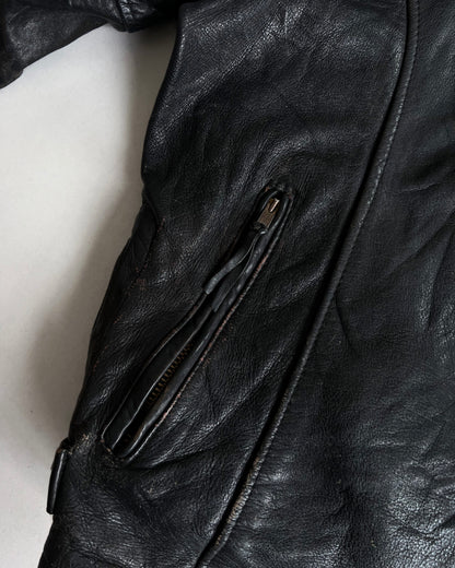 1960S CAFE RACER MOTORCYCLE LEATHER JACKET (L)