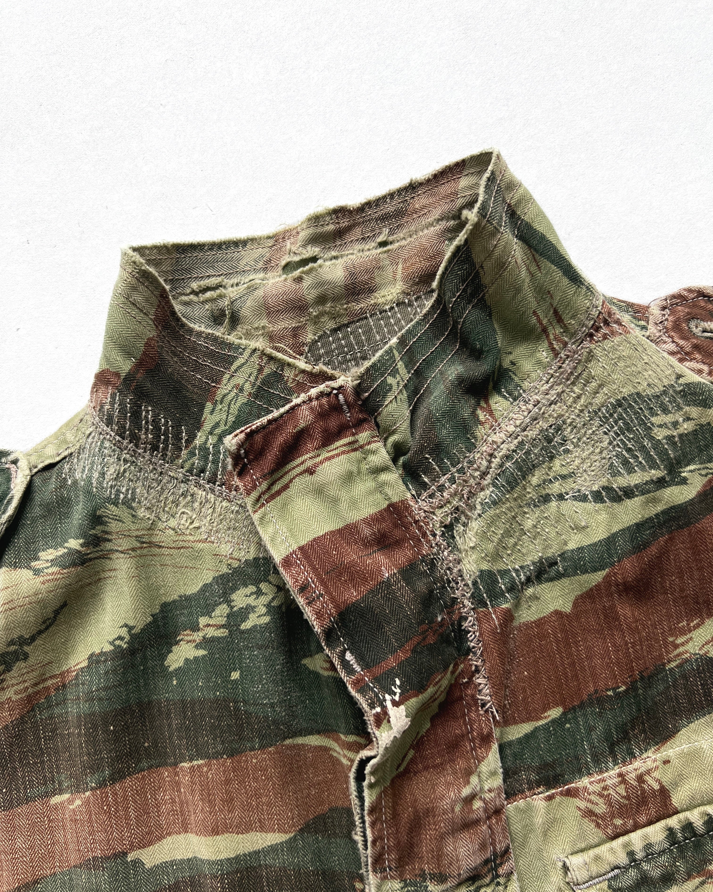 1950S FRENCH LIZARD CAMO PARATROOPER JACKET (L)