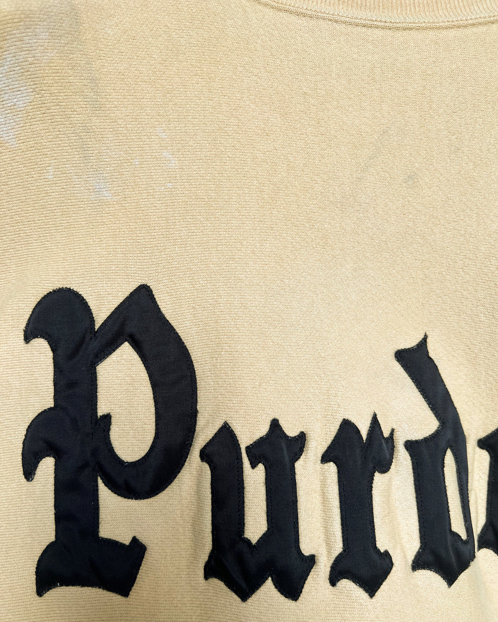 1990S YELLOW CHAMPION 'PURDUE' REVERSE WEAVE SWEATSHIRT (XL)