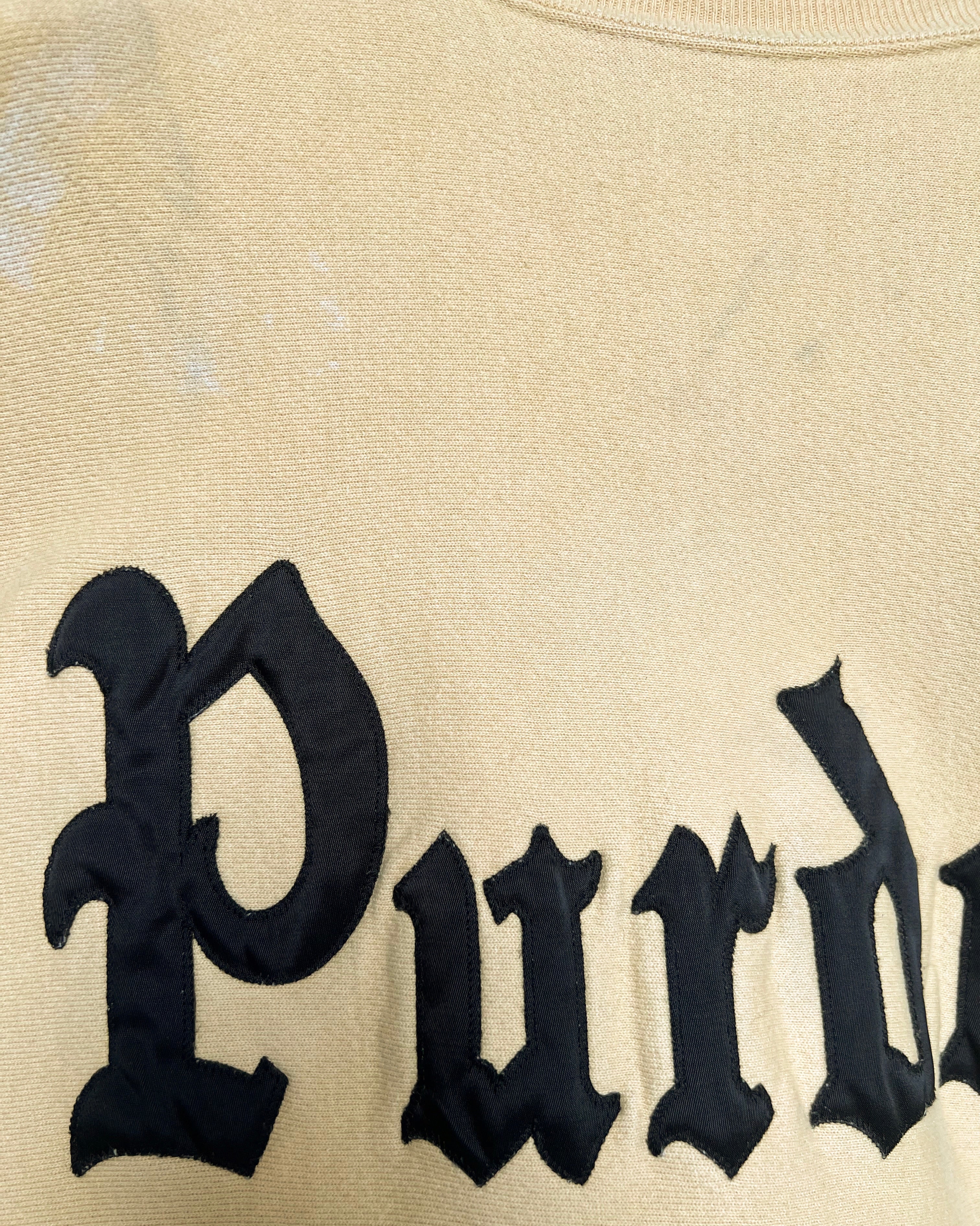 1990S YELLOW CHAMPION 'PURDUE' REVERSE WEAVE SWEATSHIRT (XL)