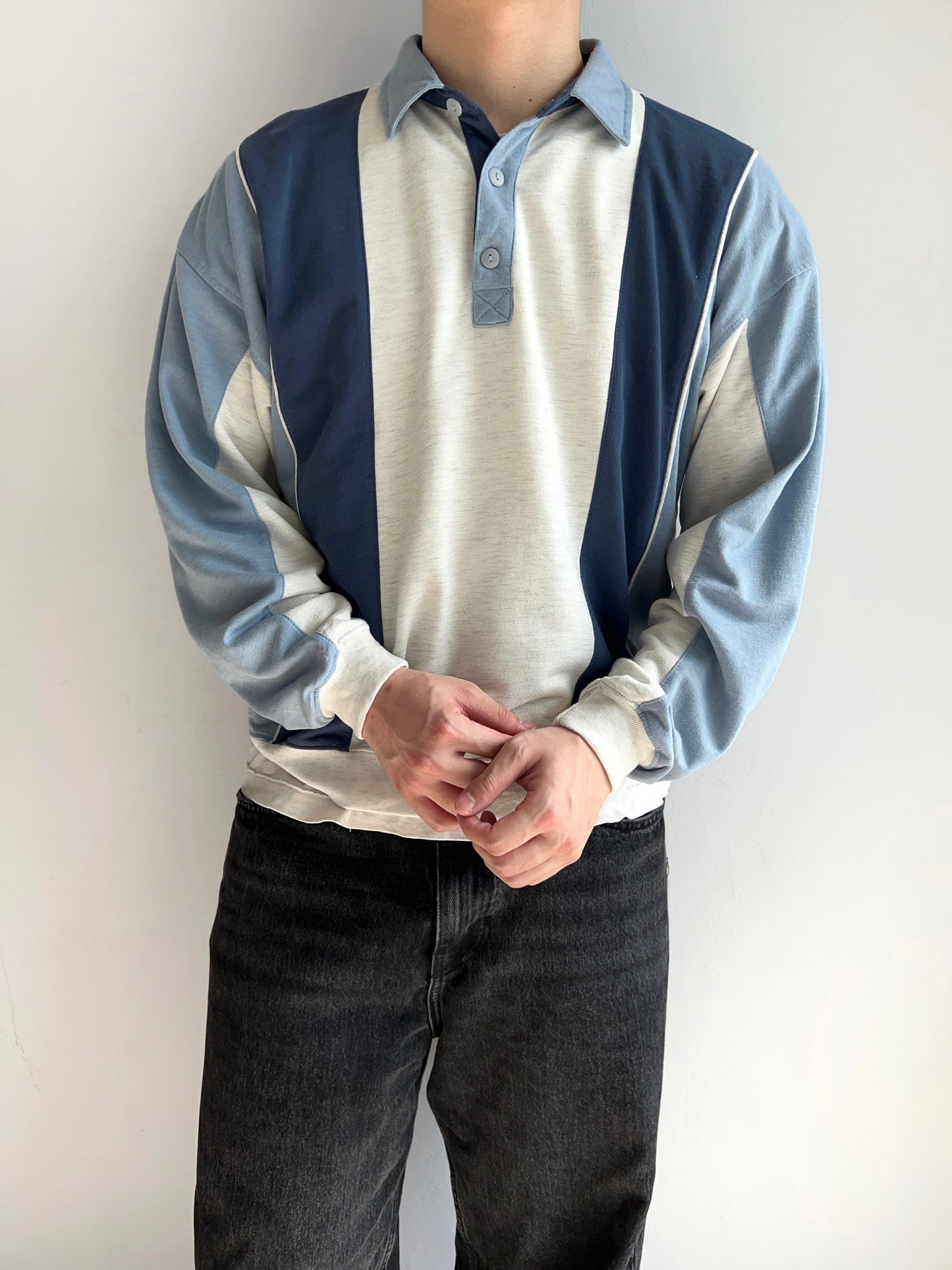 1990S POLO LONGSLEEVES SWEATSHIRT (L)