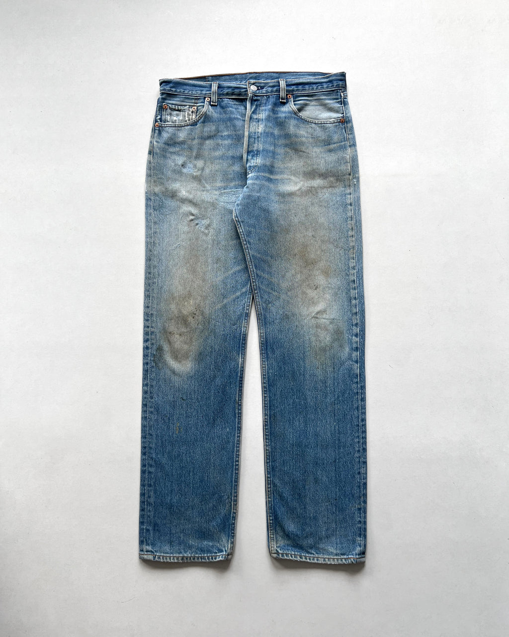 1990S FADED WASHED LEVI'S 501 JEANS (35)