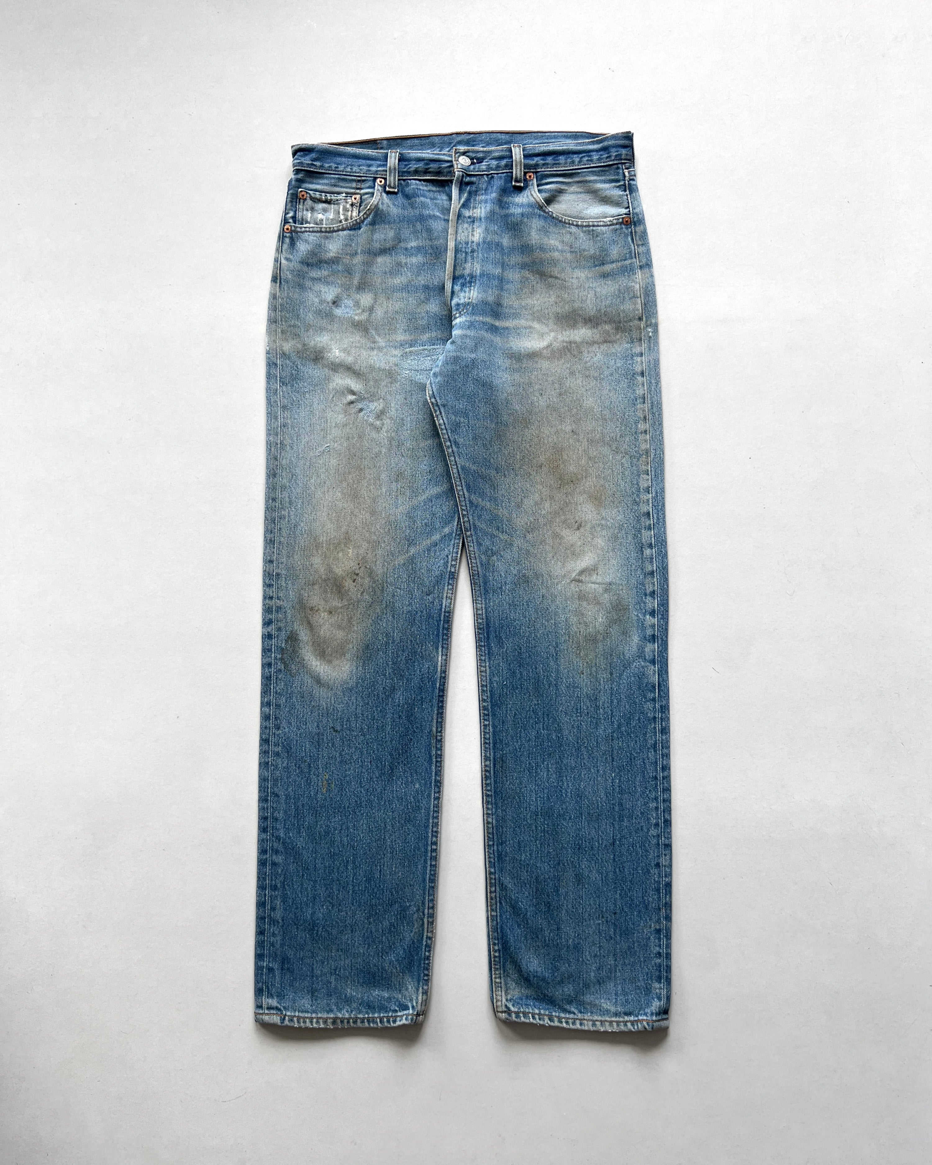 1990S FADED WASHED LEVI'S 501 JEANS (35)