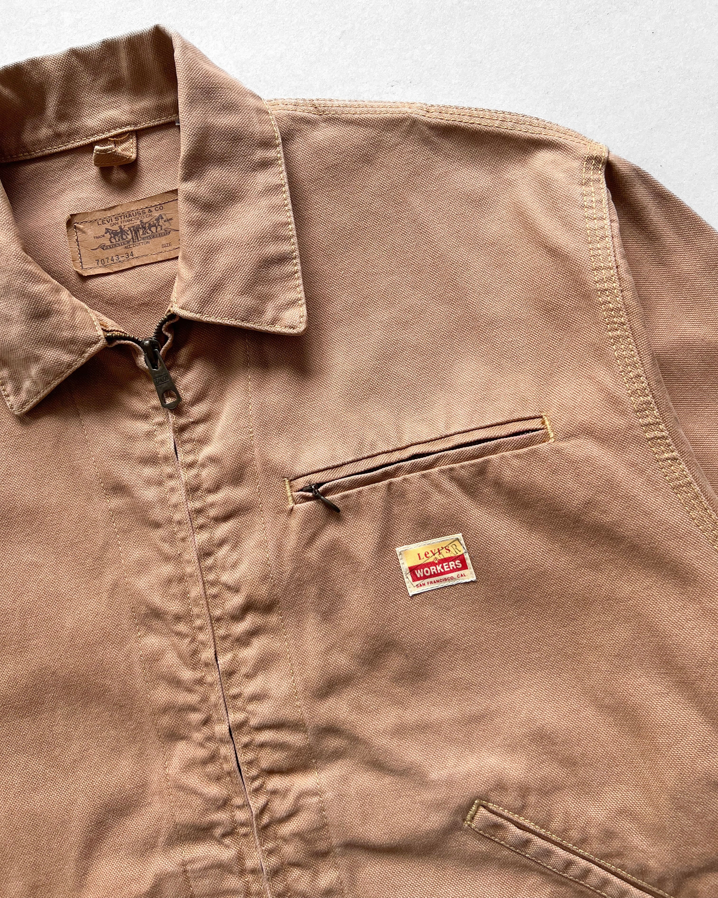 1990S LEVI'S WORKERS WORK JACKET (L)