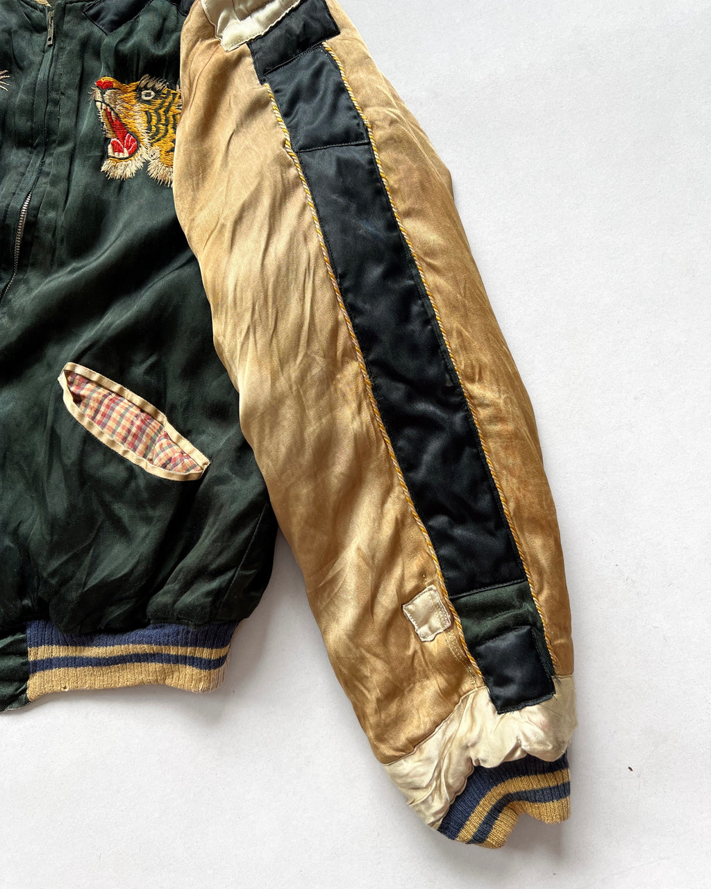 1950S MULTICOLOUR JAPAN REVERSIBLE SUKAJAN (L)