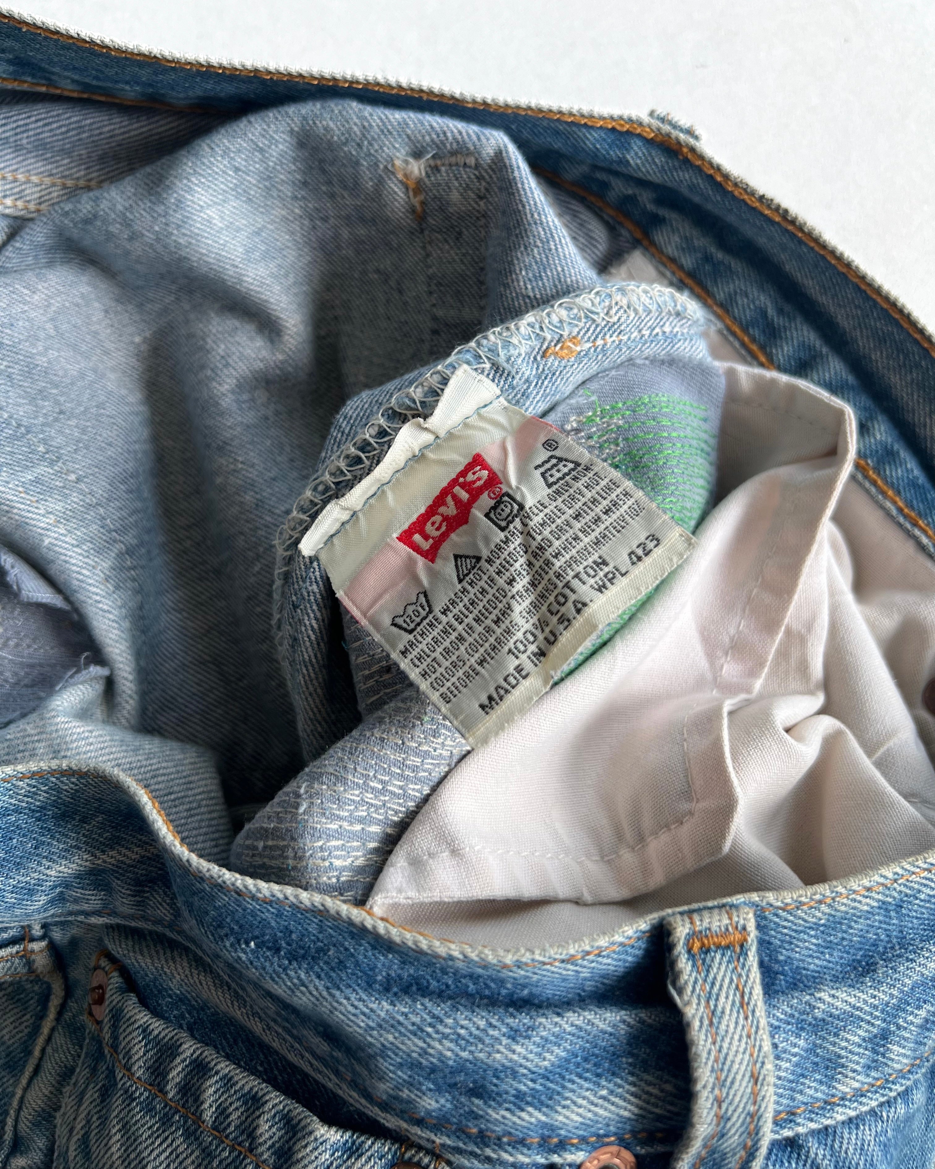 1990S LEVI'S 501 EMBROIDERED JEANS (32)