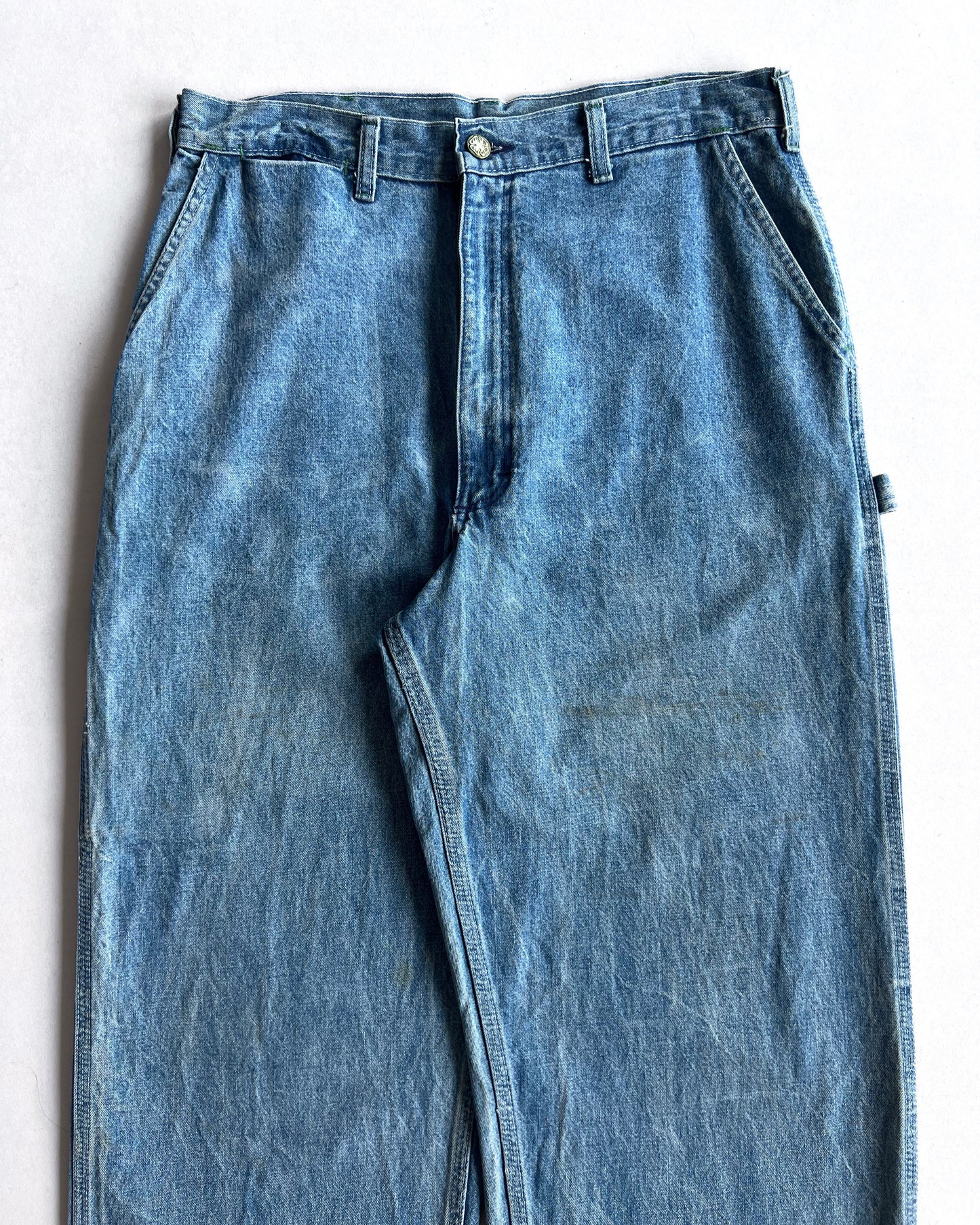 1970S OSHKOSH DENIM CARPENTER PANTS (32)