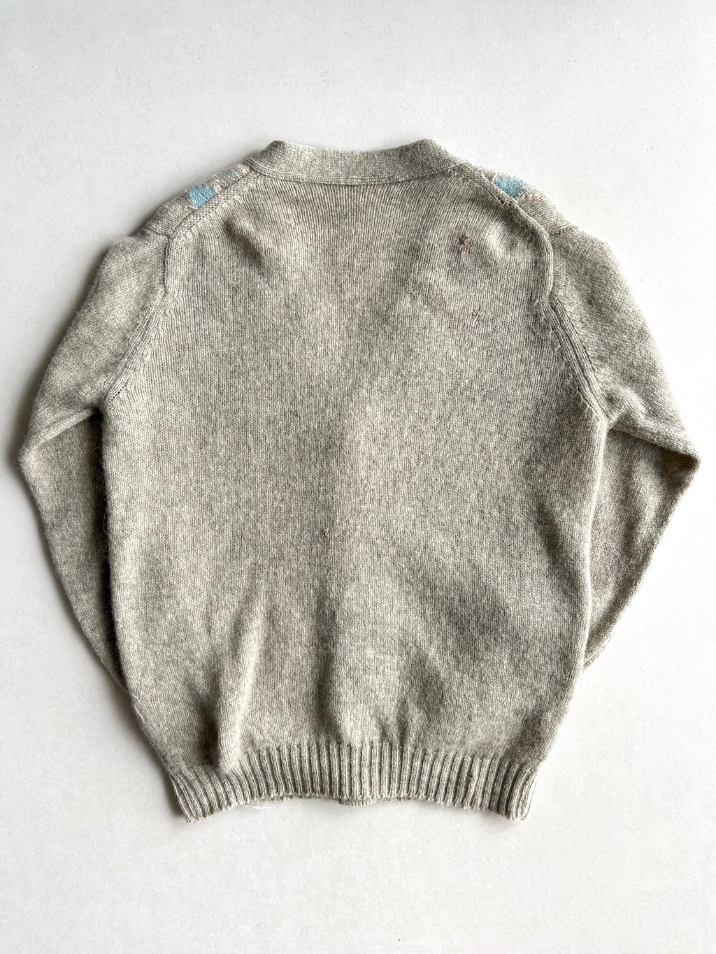 1980S SHETLAND WOOL CARDIGAN (L)