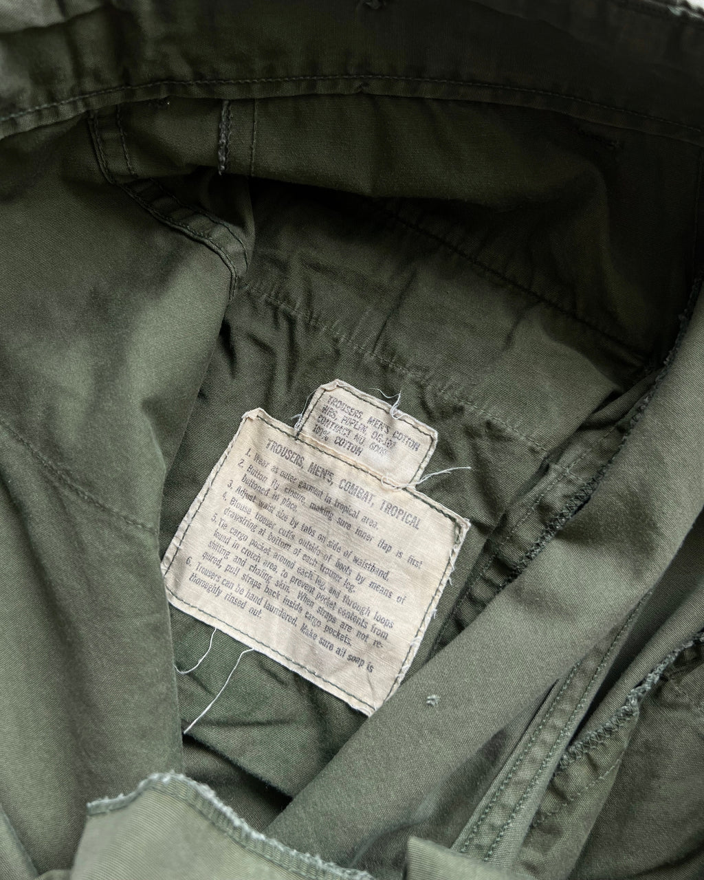 1960S POPLIN OG107 US ARMY JUNGLE CARGO (30-33)