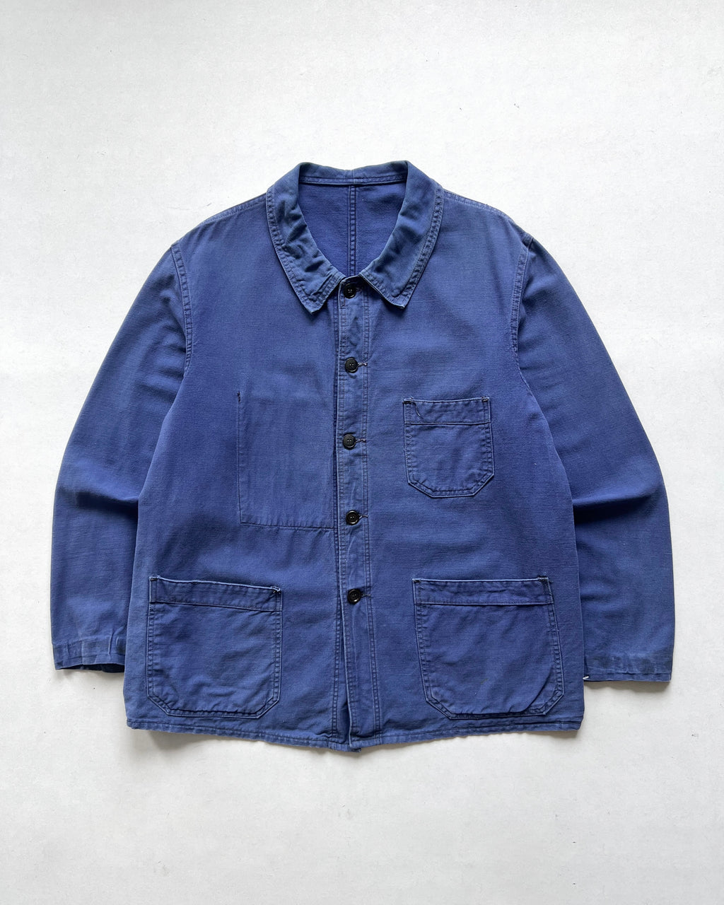 1950S FRENCH KONECO INDIGO WORK JACKET (L)