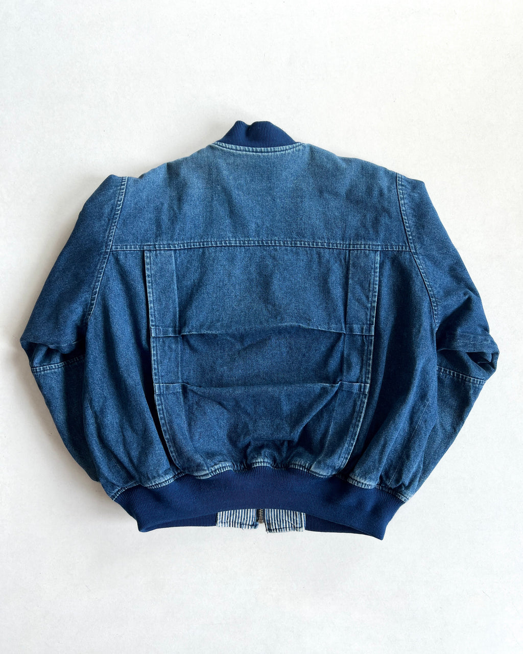 1980S LIPSTAR REVERSIBLE DENIM/HICKORY CARGO JACKET (L)