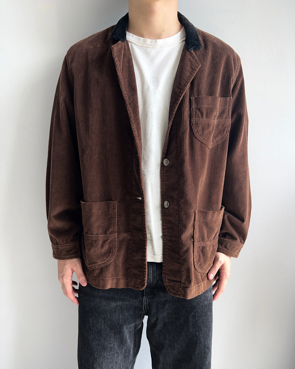 1980S RIVETED LEE CORDUROY BLAZER (L)