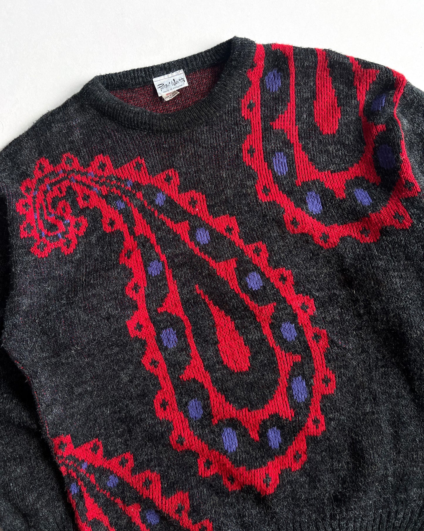 1980S PETER WERTH ACRYLYC KNIT SWEATER (M)
