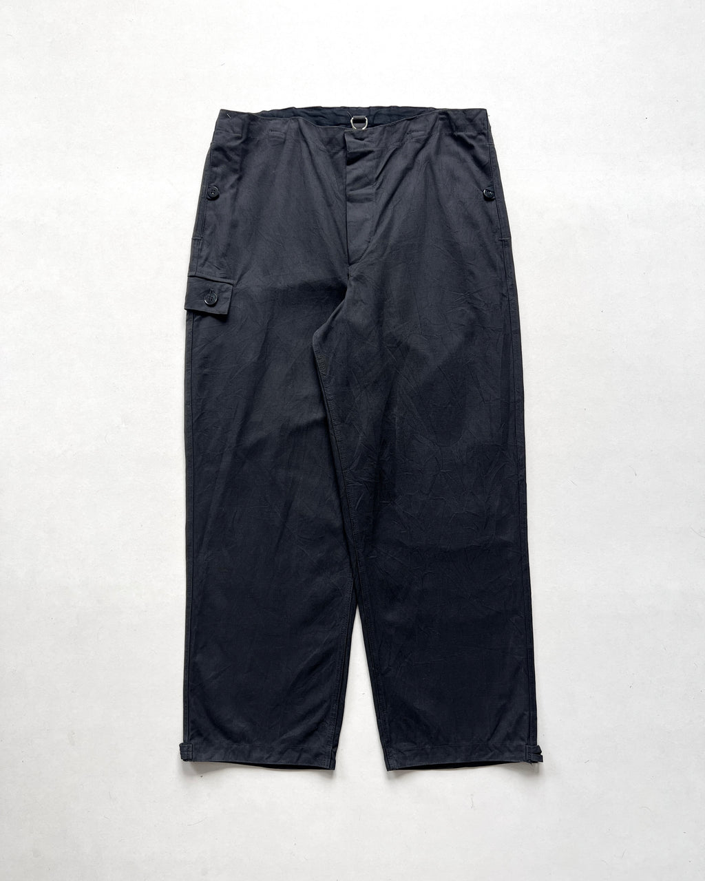 1970S BLACK EAST GERMANY ARMY CARGO PANTS (34-35)
