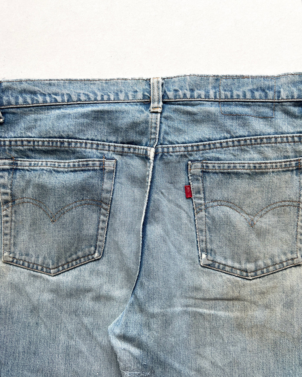 1970S FADED LEVI'S 517 FLARE JEANS (33)