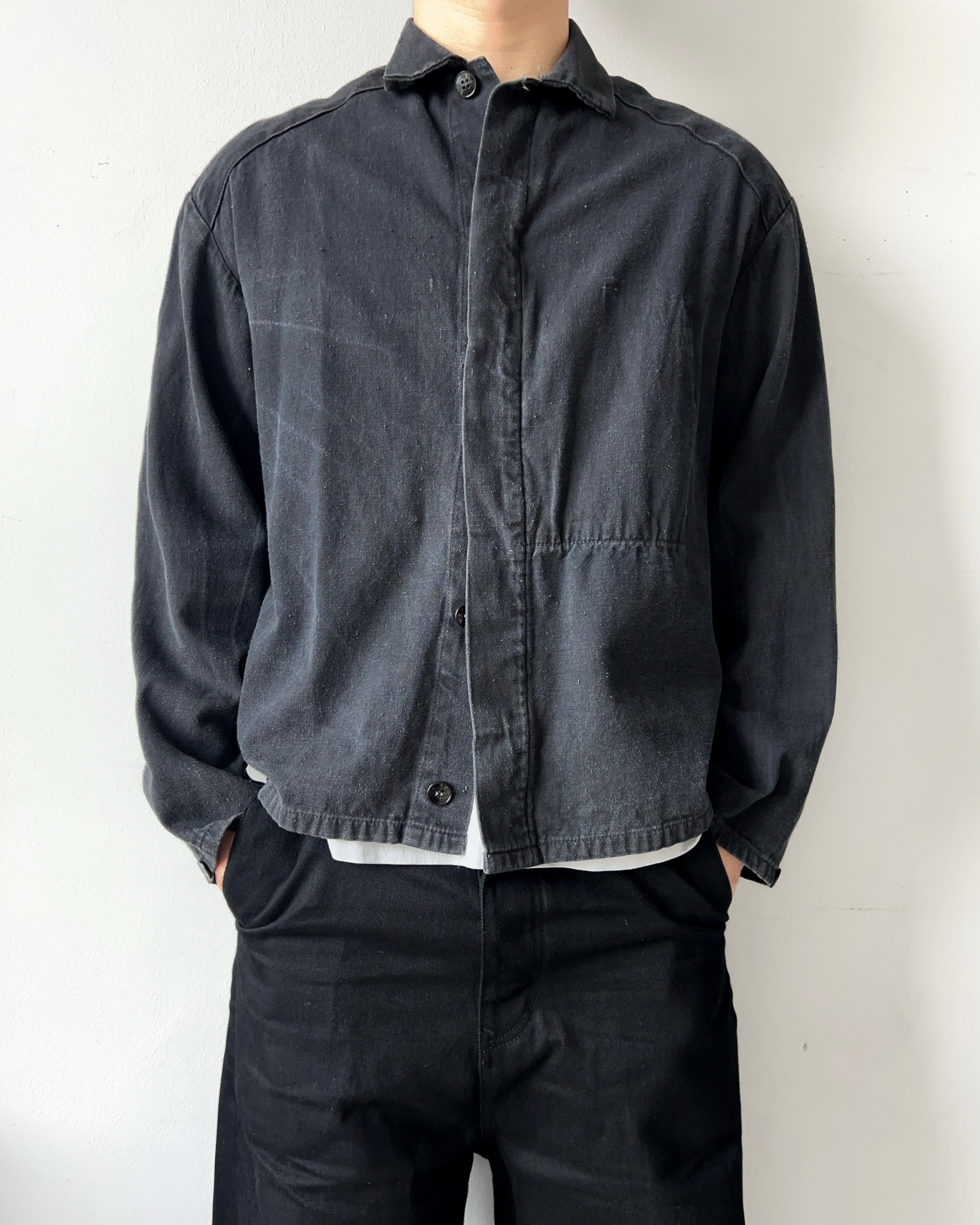 1960S GERMAN OLD COTTON WORK JACKET (L)