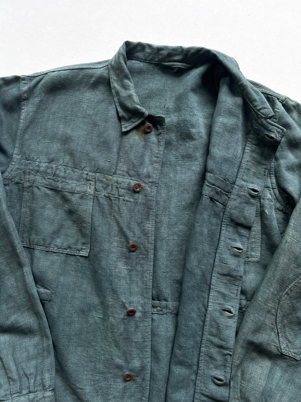1940S/1950S EUROPE LINEN WORK JACKET (XL)