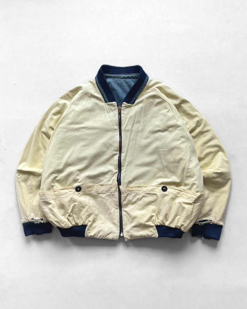 1980S TWO-TONE DENIM REVERSIBLE JACKET (XL)