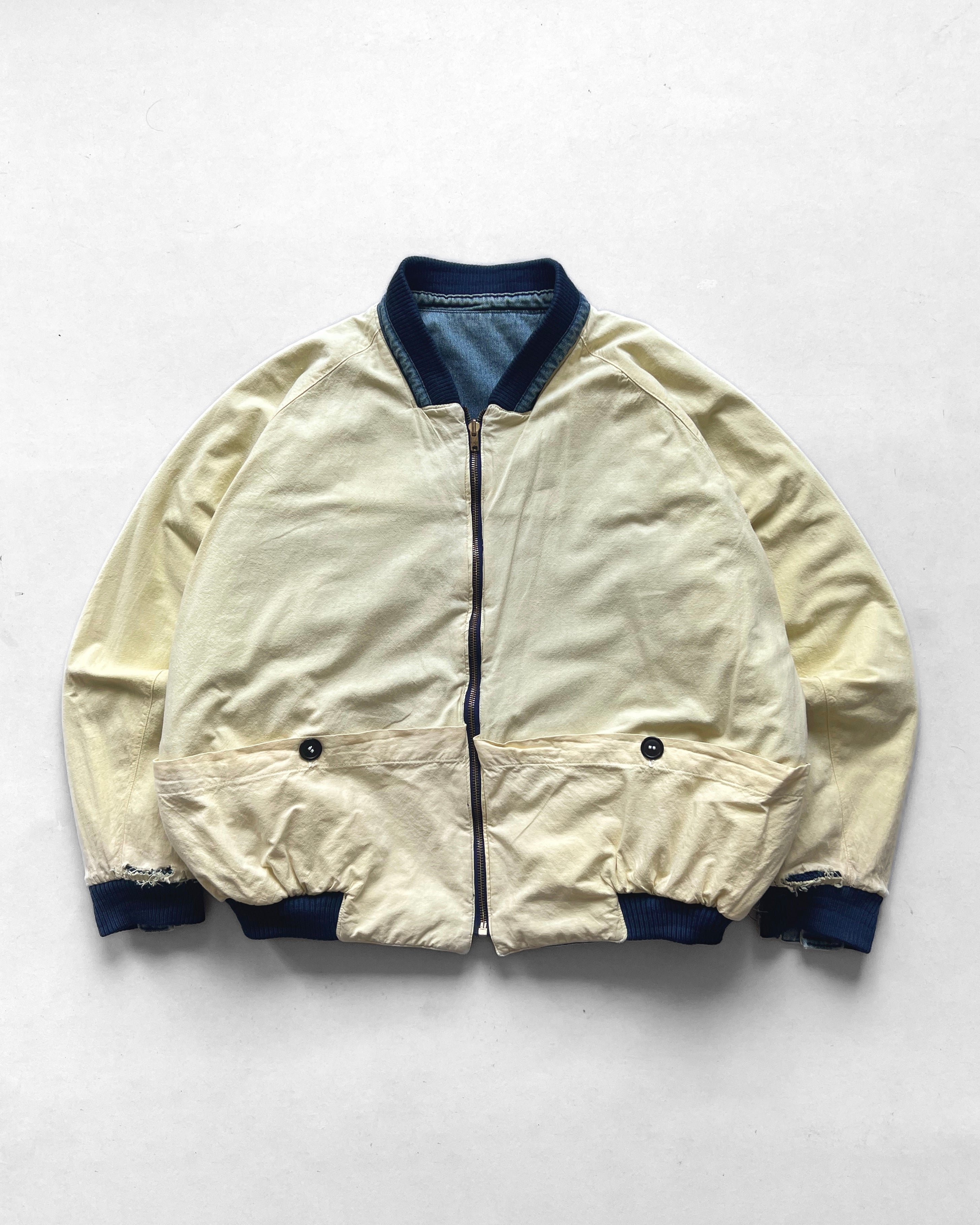 1980S TWO-TONE DENIM REVERSIBLE JACKET (XL)