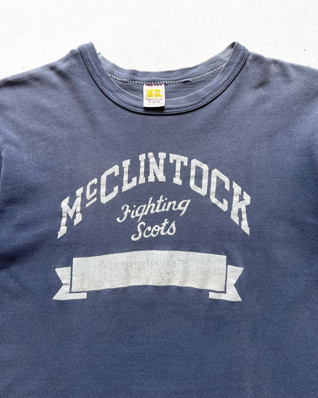1970S RUSSELL 'MCCLINTOCK FIGHTING SCOTS' TEE (M)