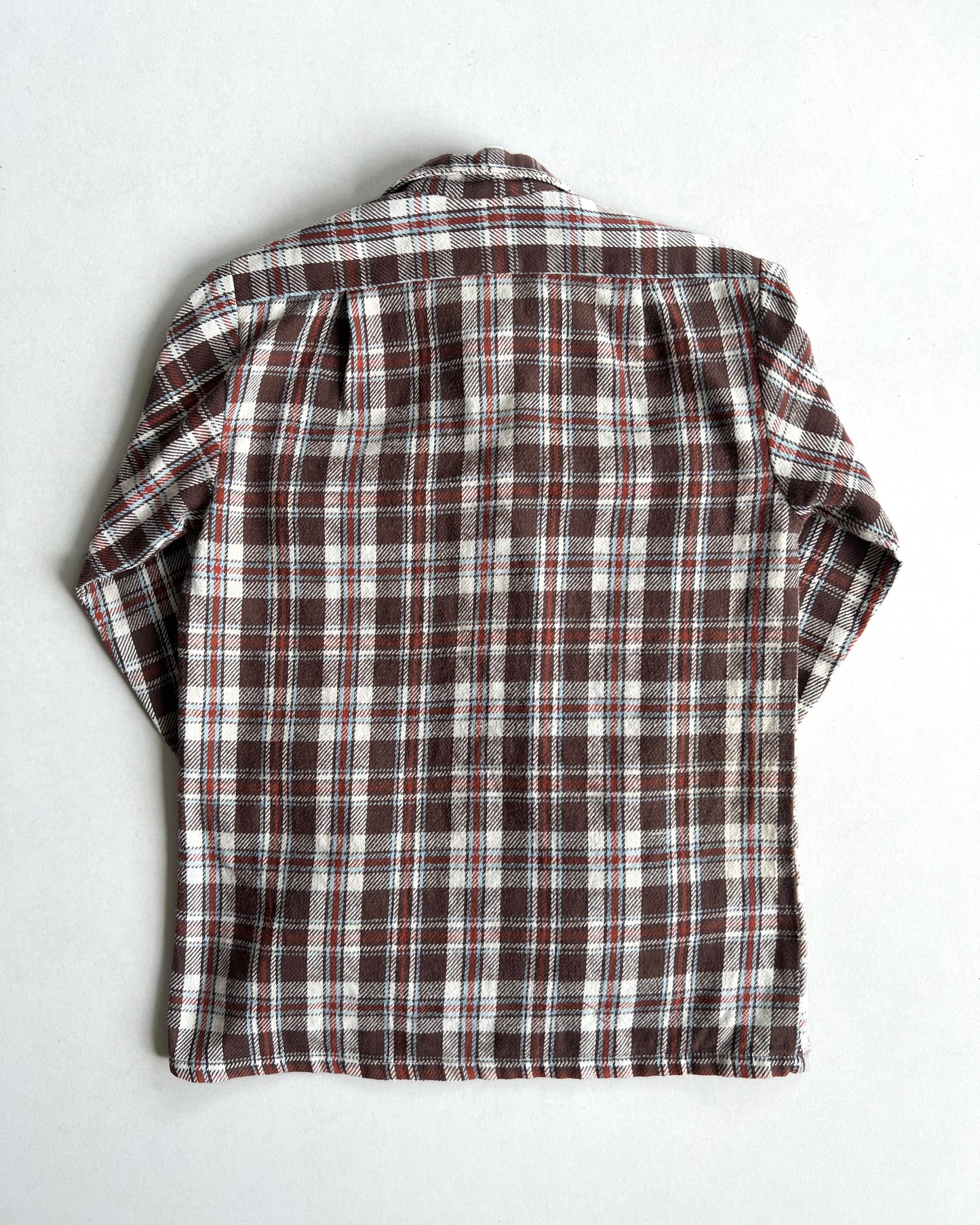 1970S LEE DOUBLE POCKET FLANNEL SHIRT (M)