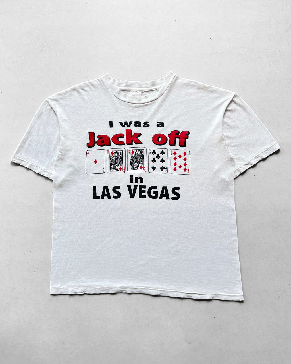 1990S 'I WAS JACK OFF IN LAS VEGAS' SINGLE STITCH TEE (XL)