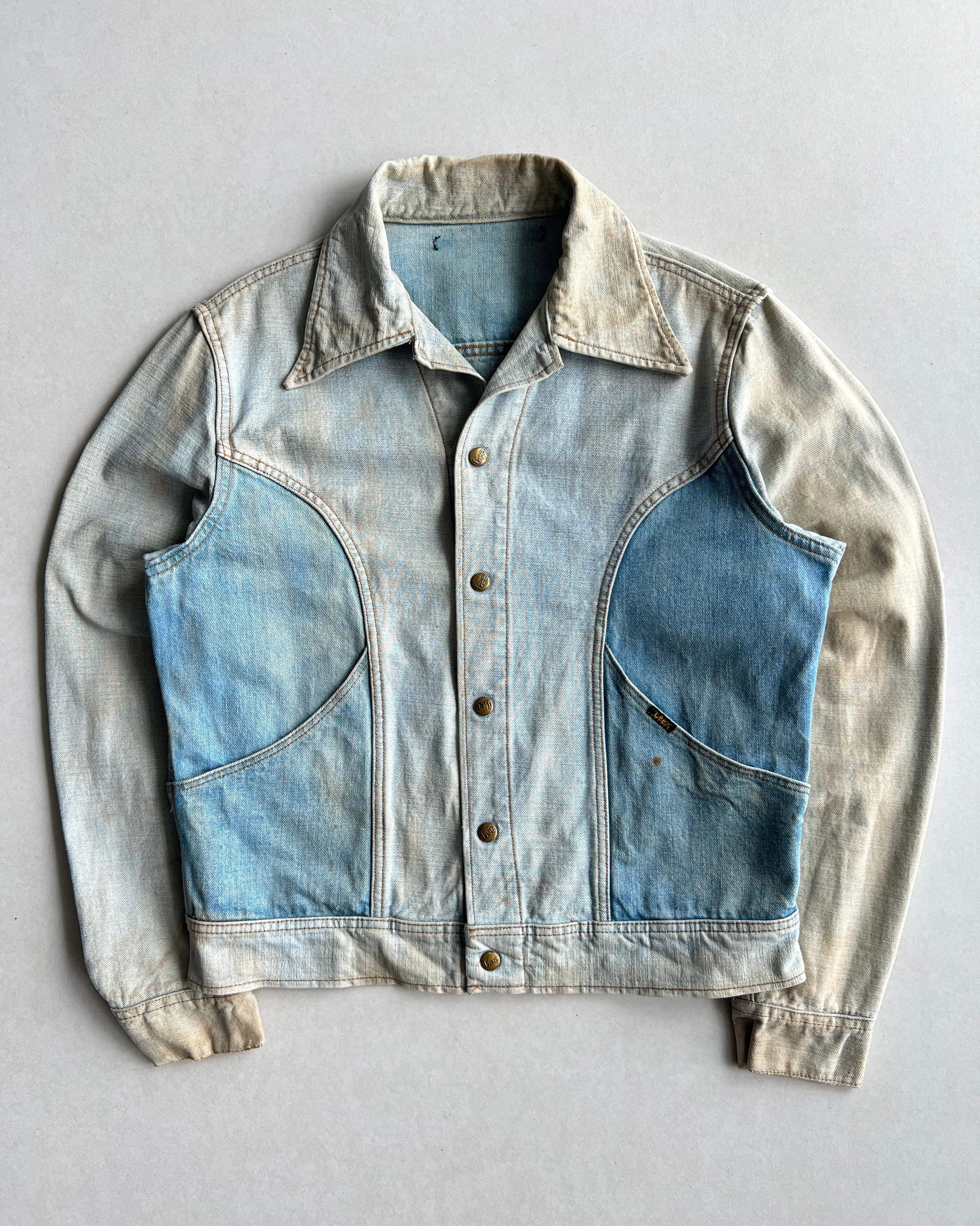 1970S LEE REVERSIBLE DENIM JACKET (L)