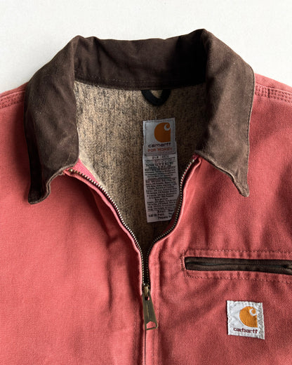 SALMON PINK CARHARTT DETROIT WORK JACKET (S)