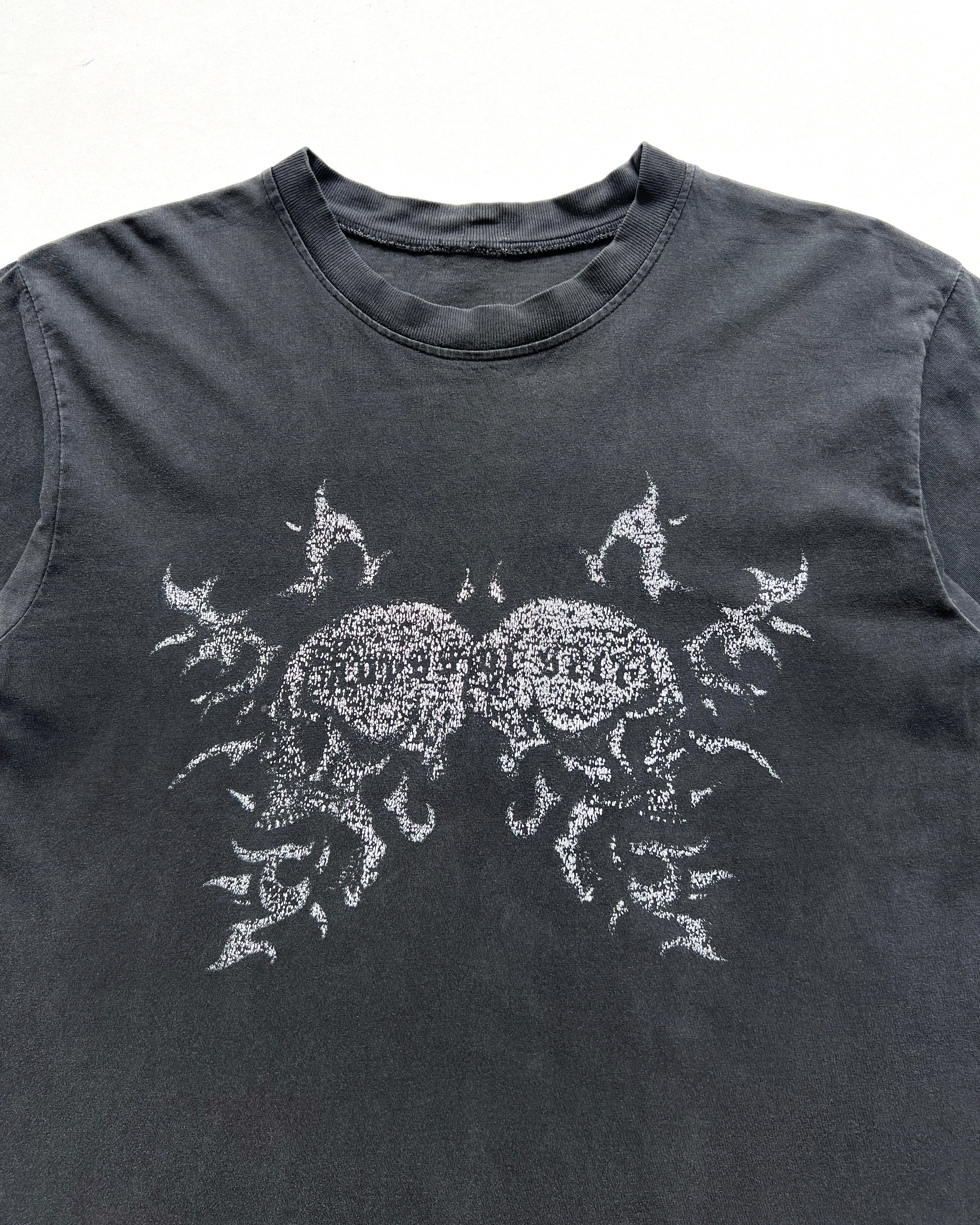 1990S FADED SKULL SINGLE STITCH GRAPHIC TEE (L)