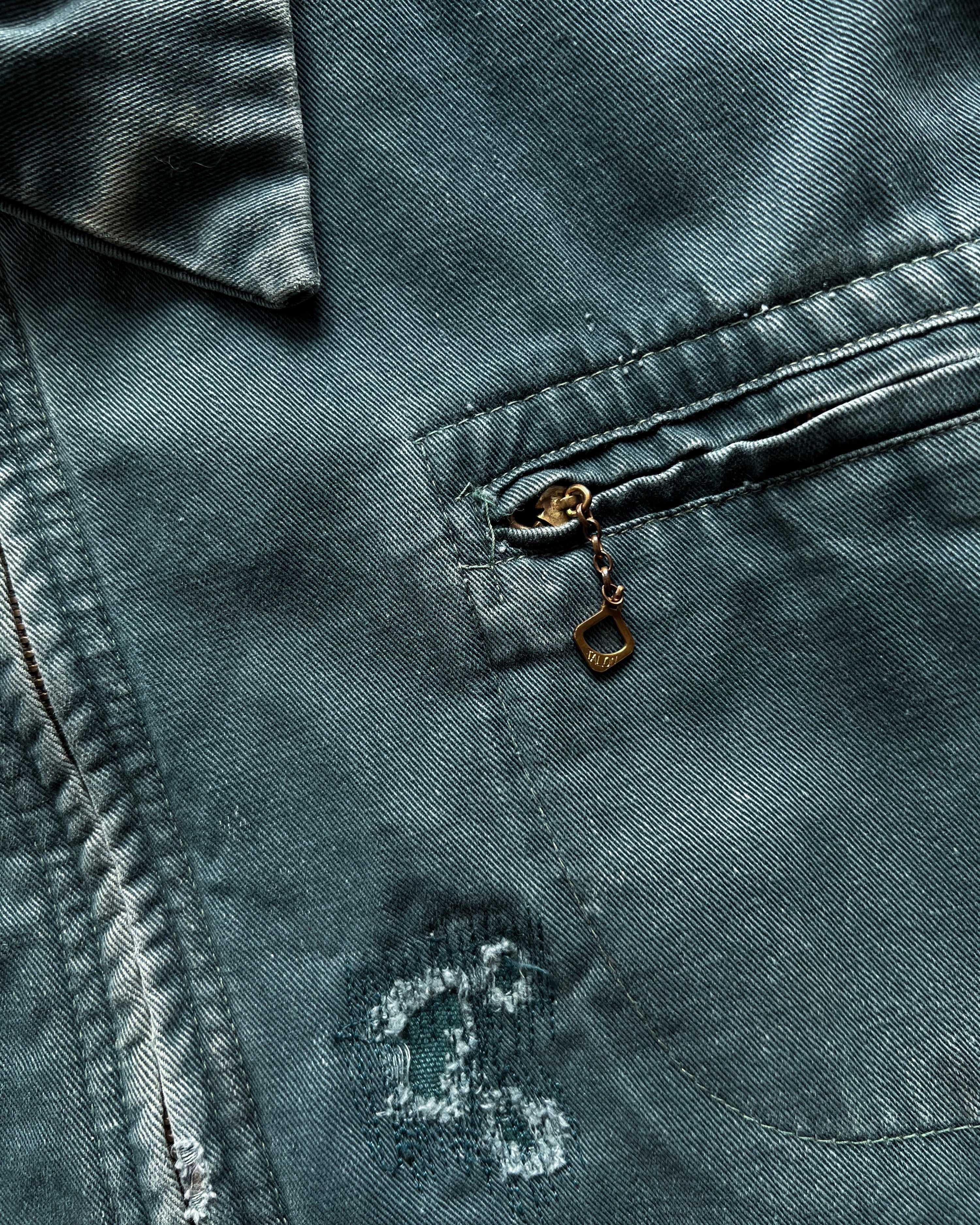 1950S FADED BLANKET LINED WORK JACKET (L)