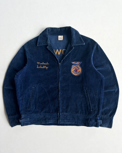 1960S FFA 'IOWA FAIRFIELD' CORDUROY JACKET (L)