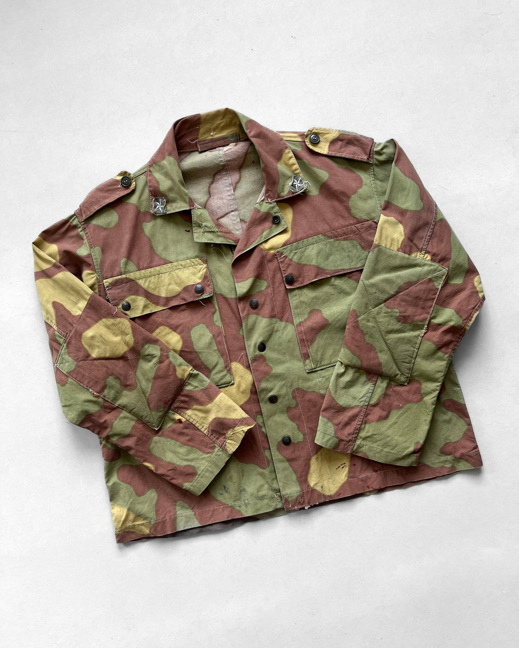 1960S ITALIAN ARMY SAN MARCO CAMOUFLAGE JACKET (L)