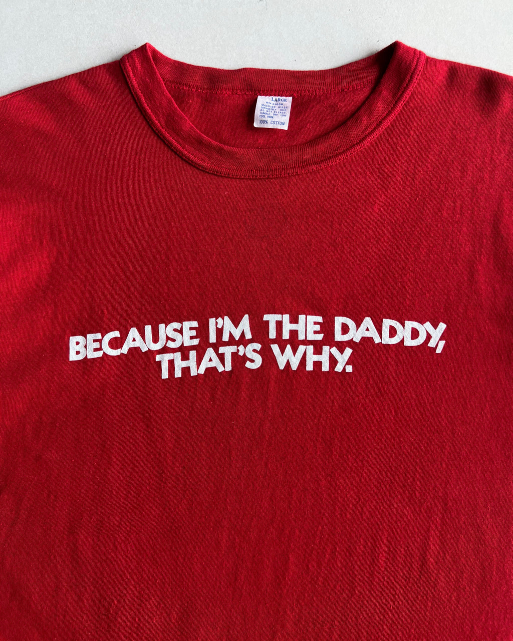 1980S 'IM THE DADDY' SINGLE STITCH TEE (L)