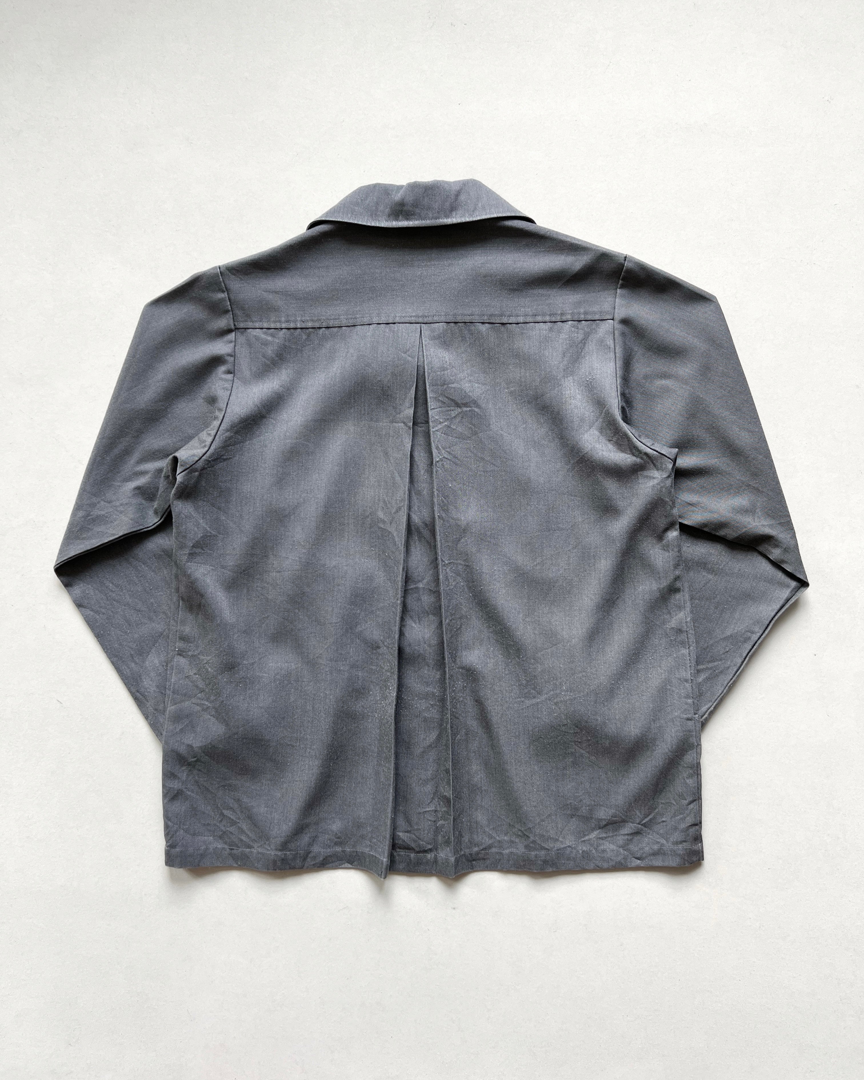 1960S JAPANESE OPEN COLLAR RAYON WORK JACKET (M)