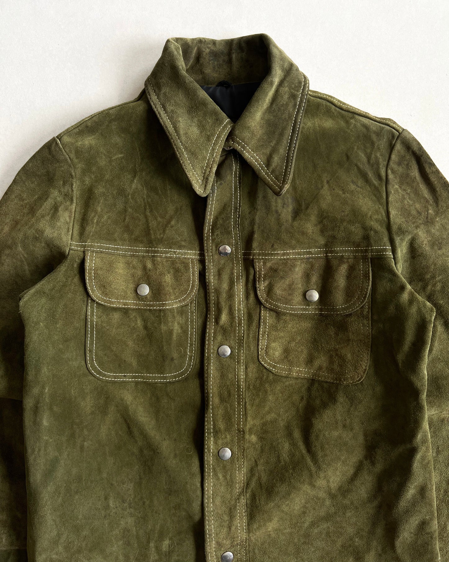 1970S SEARS ROEBUCK SUEDE LEATHER SHIRT (M)